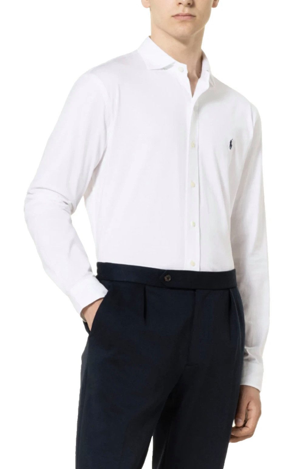 Polo Ralph Lauren Langarmhemd Herren Knit Hemd Slim Fit Business Casual günstig online kaufen