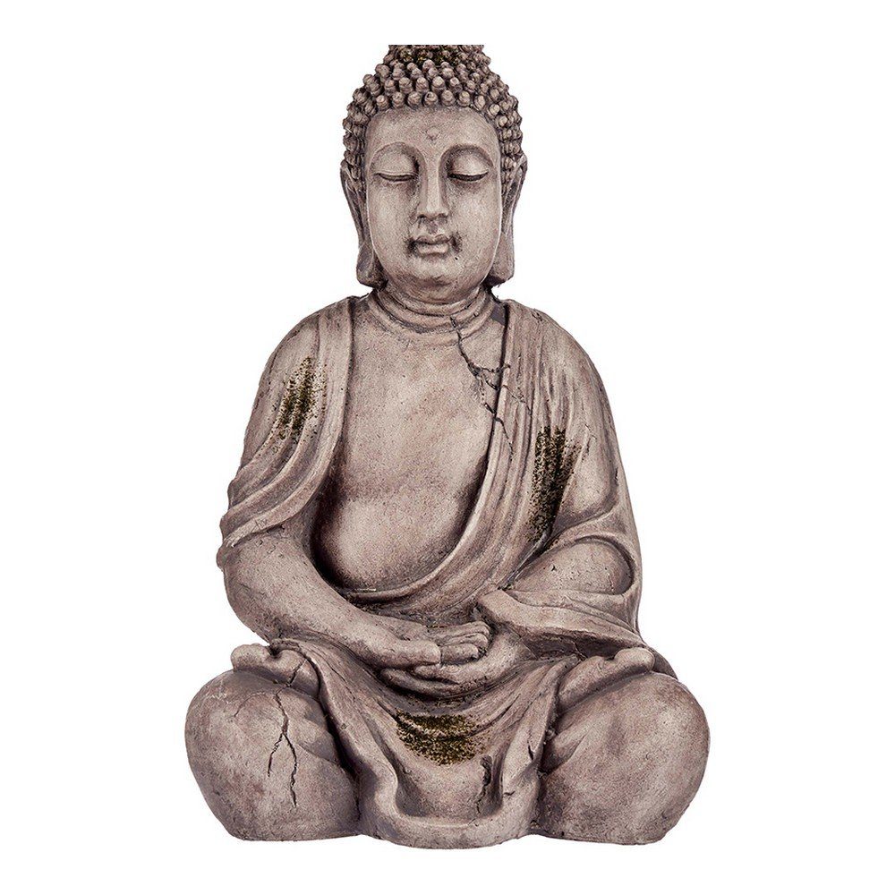 Buddha Polyesterharz x 25 den Dekorative 50,5 Garten Figur Grau für Ibergarden Dekofigur x