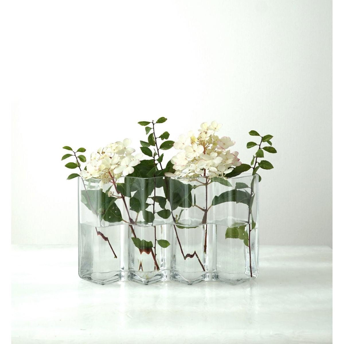 Born in Sweden Dekovase Vase Row Klar (4 Kammern)