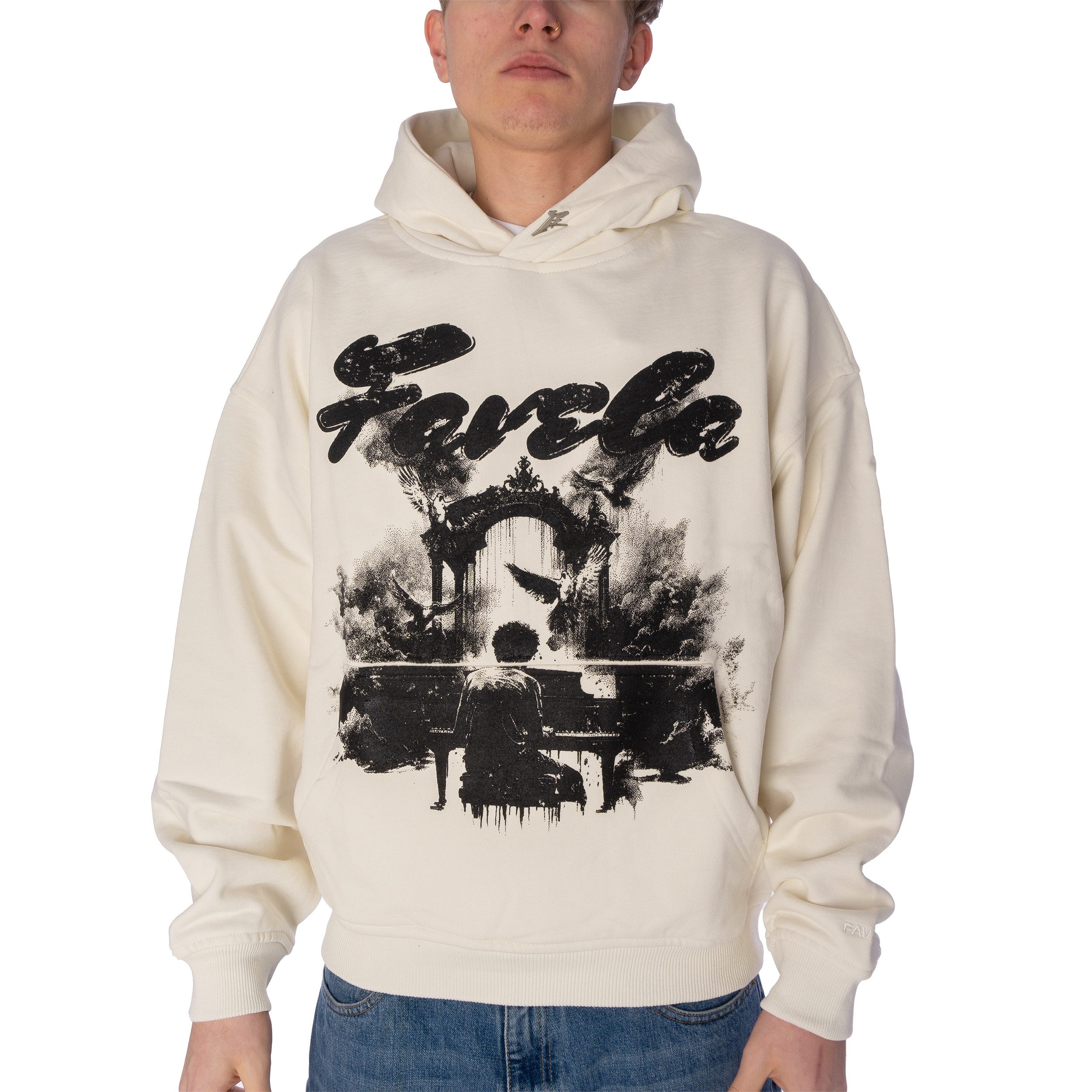 Favela Hoodie Hoodie Favela Piano Vanilla