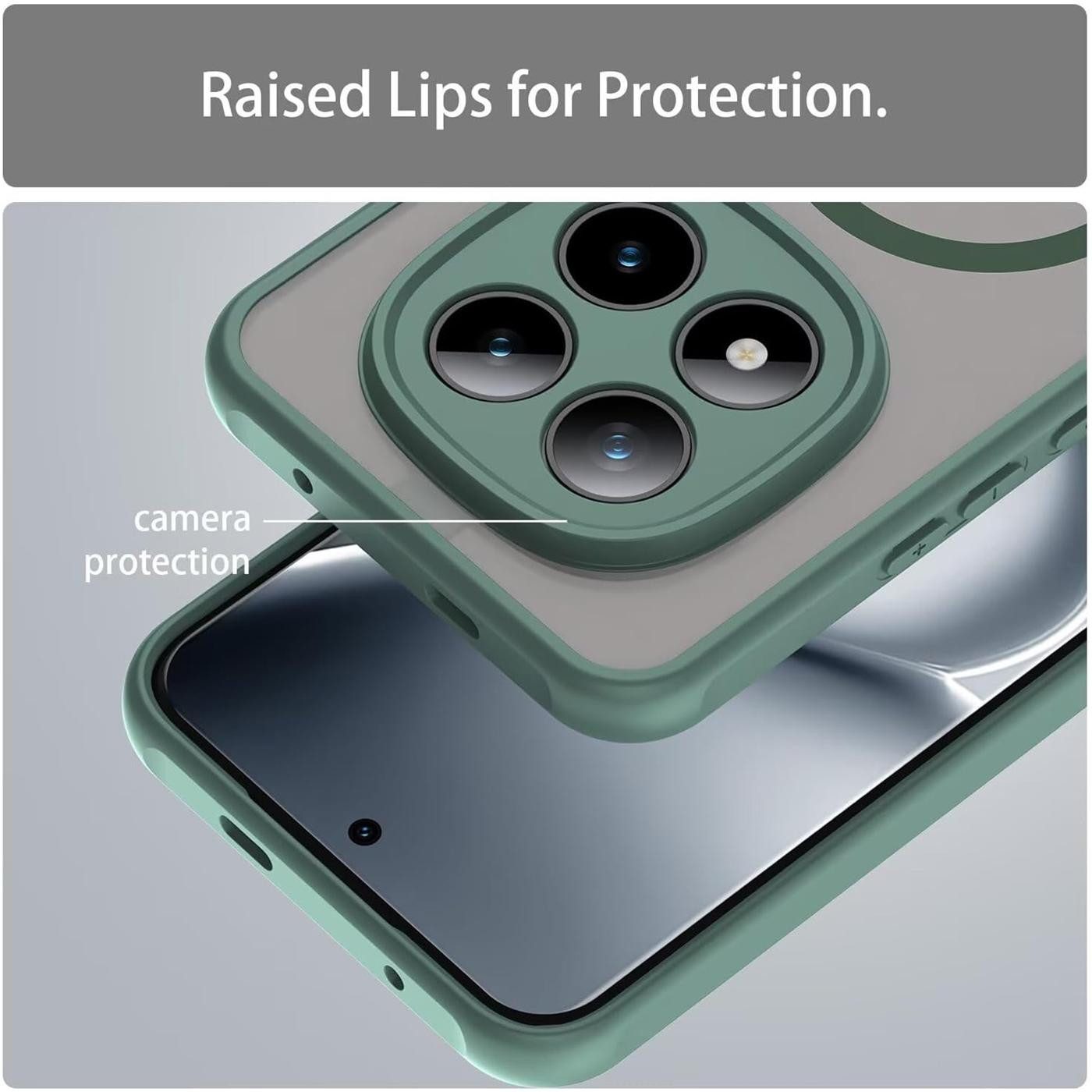CoolGadget Handyhülle Magnet-Hülle für Xiaomi Redmi Note 15 Pro 5G Schutzhülle magnetisch 6,83 Zoll, Hülle Matt Stoßfest kompatibel mit QI-Laden Zubehör Kameraschutz Case