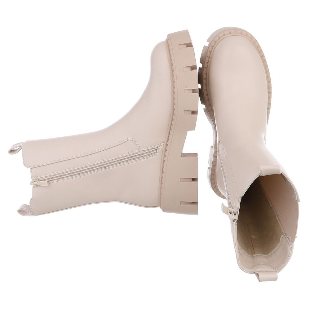 Ital-Design Trendige Chelsea Boots mit markanter Sohle für Damen Plateausti günstig online kaufen