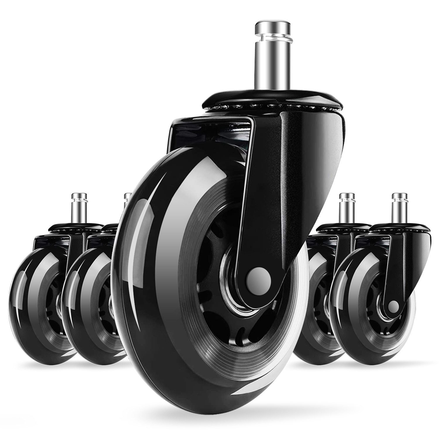 Hiazurm Lenkrolle Rollen 5er-Set, Rollen für Bürostühle, (Ersatzräder für B günstig online kaufen
