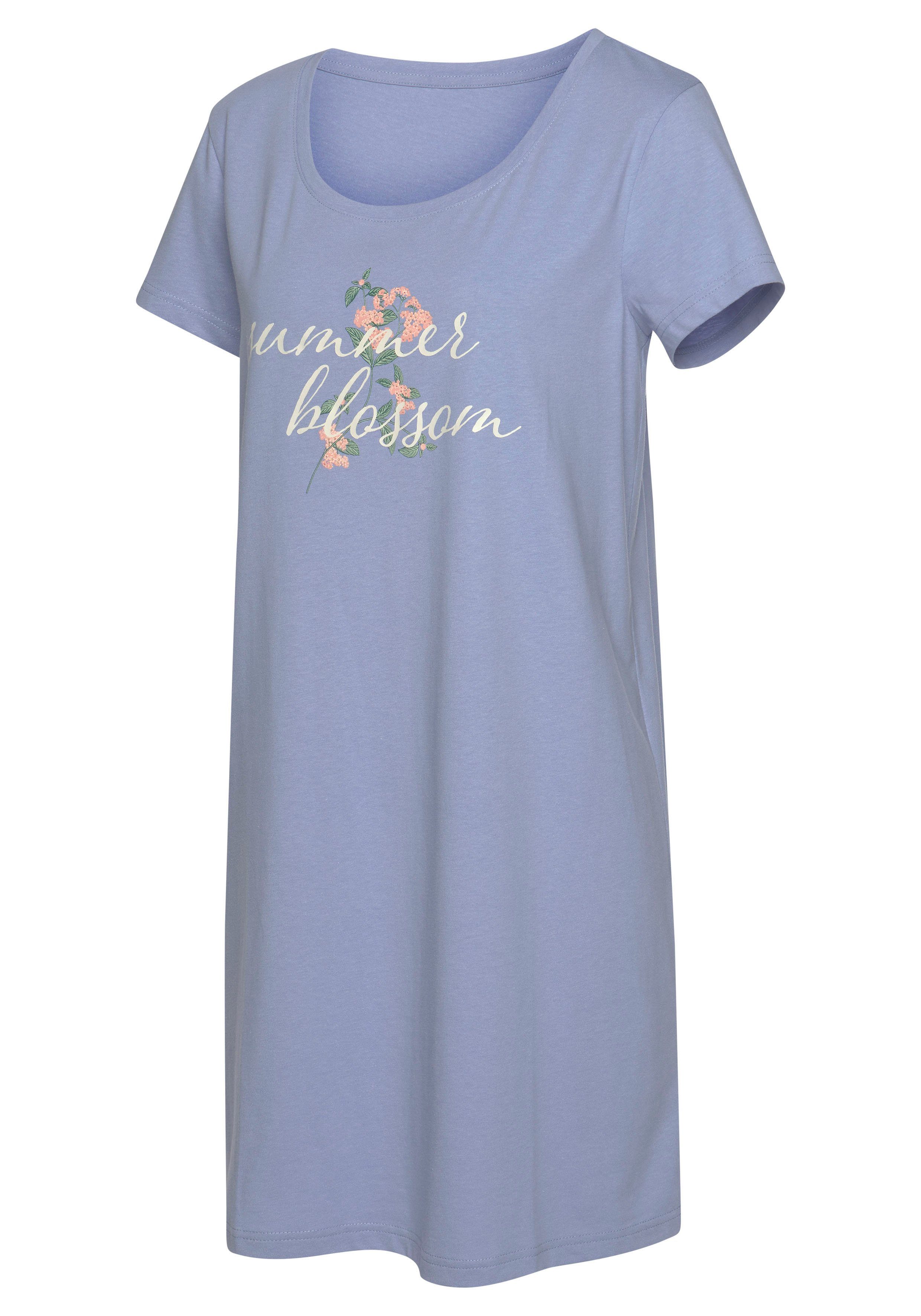 Vivance Dreams Sleepshirt mit Statement Druck