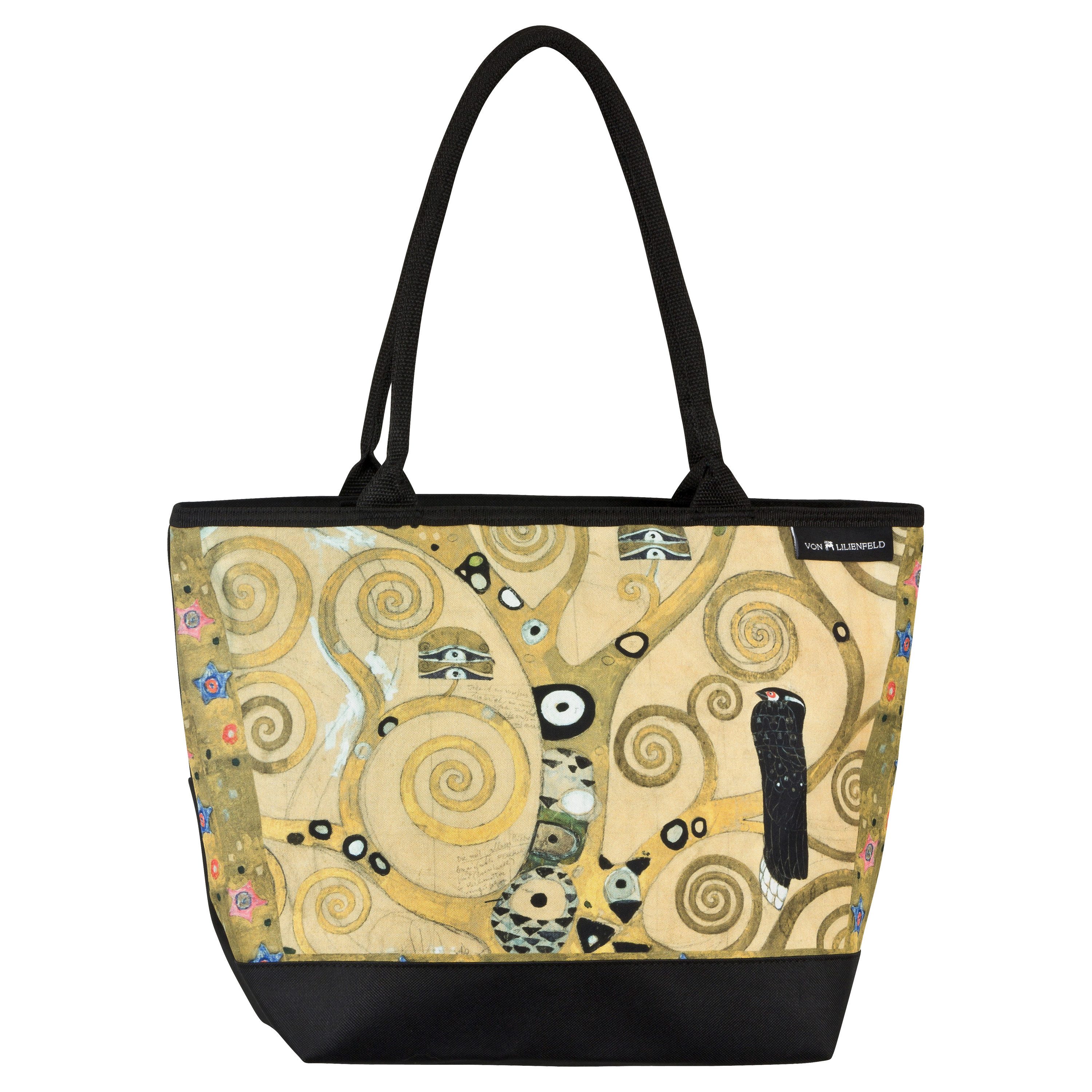 von Lilienfeld Сумки для покупок Tasche Gustav Klimt Lebensbaum Kunst Motiv Maße L42 x H30 x T15 cm, Motivdruck auf der Vorderseite