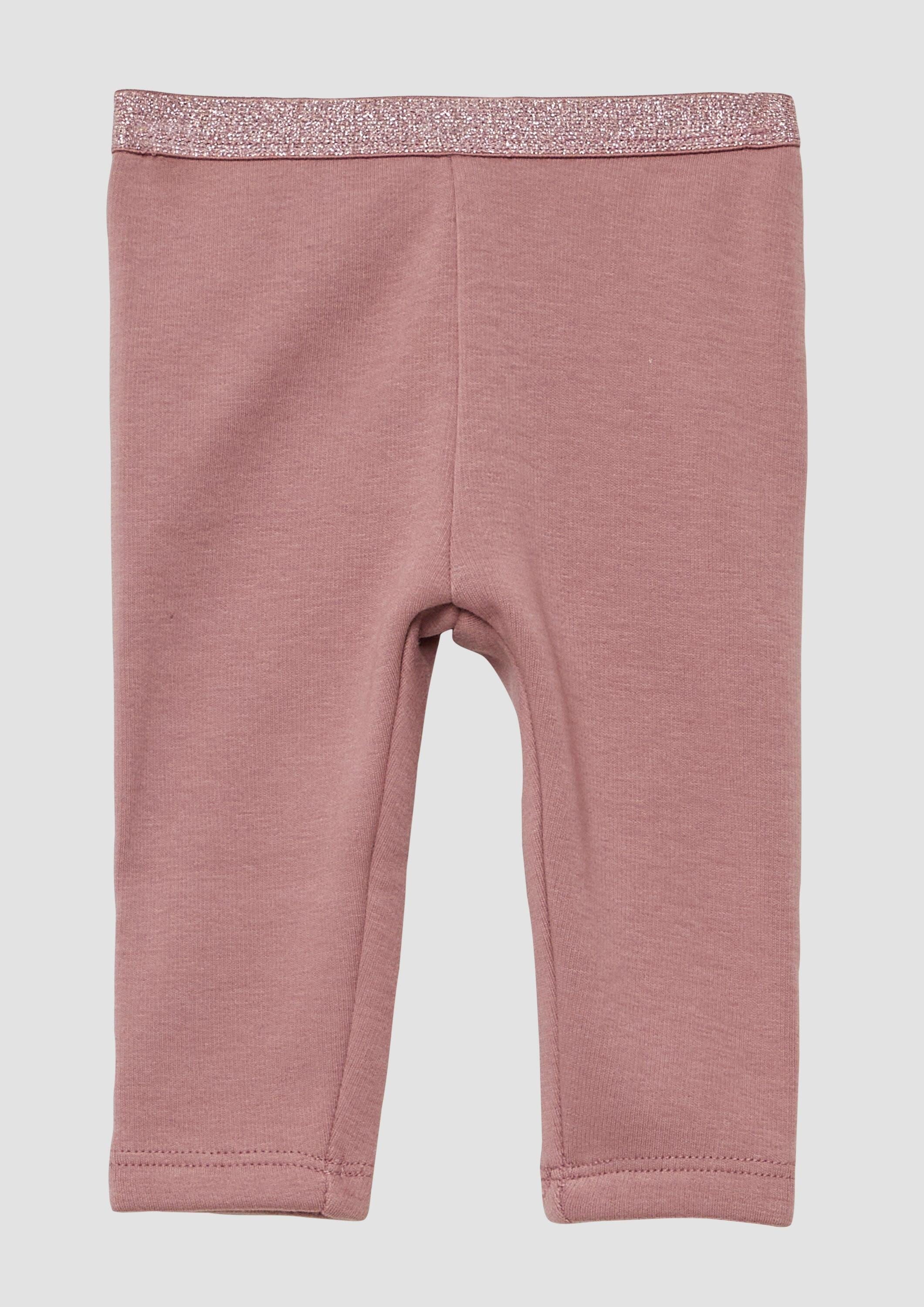 s.Oliver Leggings Leggings Thermofleece-Leggings mit Glitzerbund