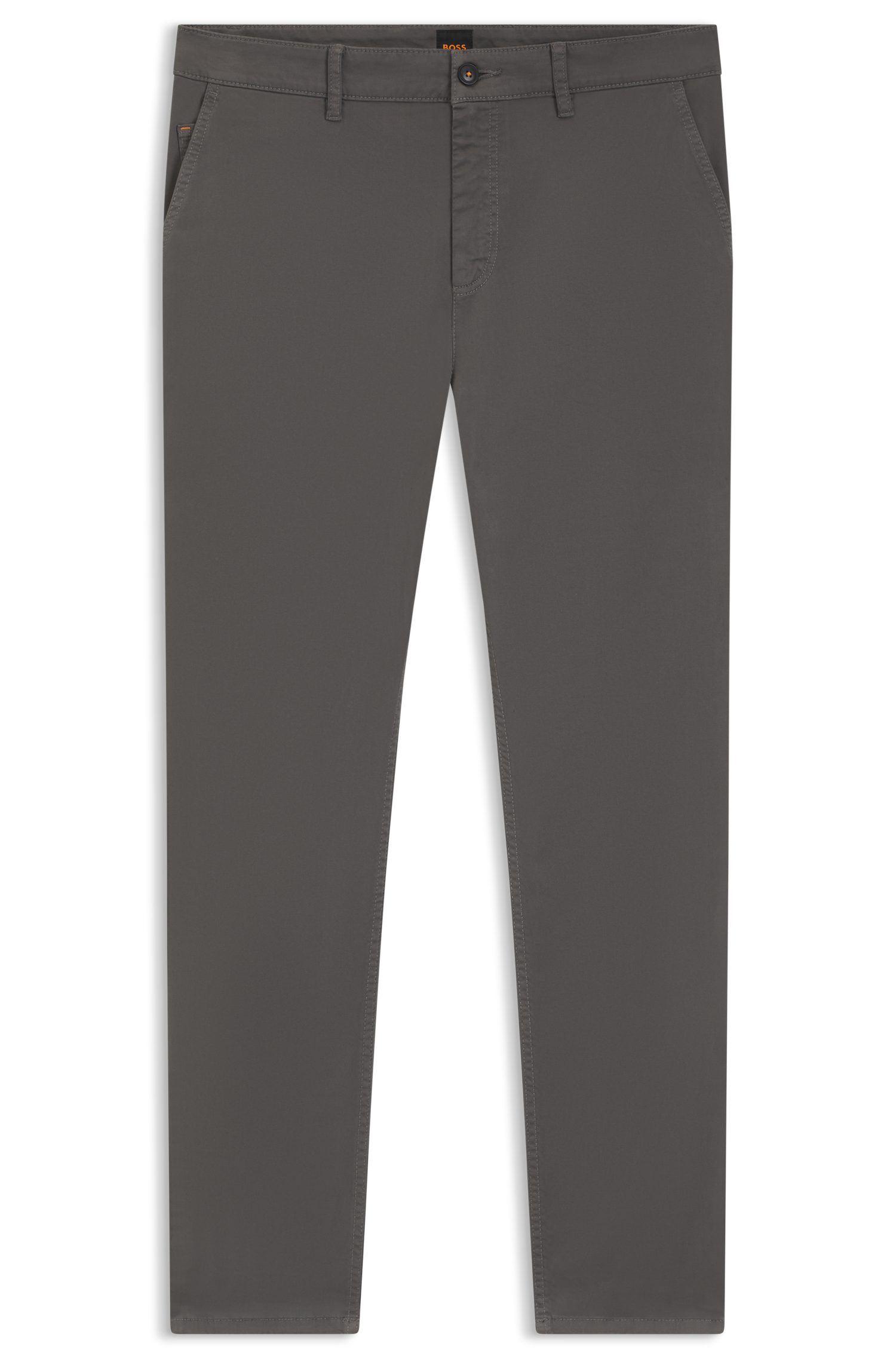 BOSS ORANGE Chinohose tapered mit BOSS Logo hinten