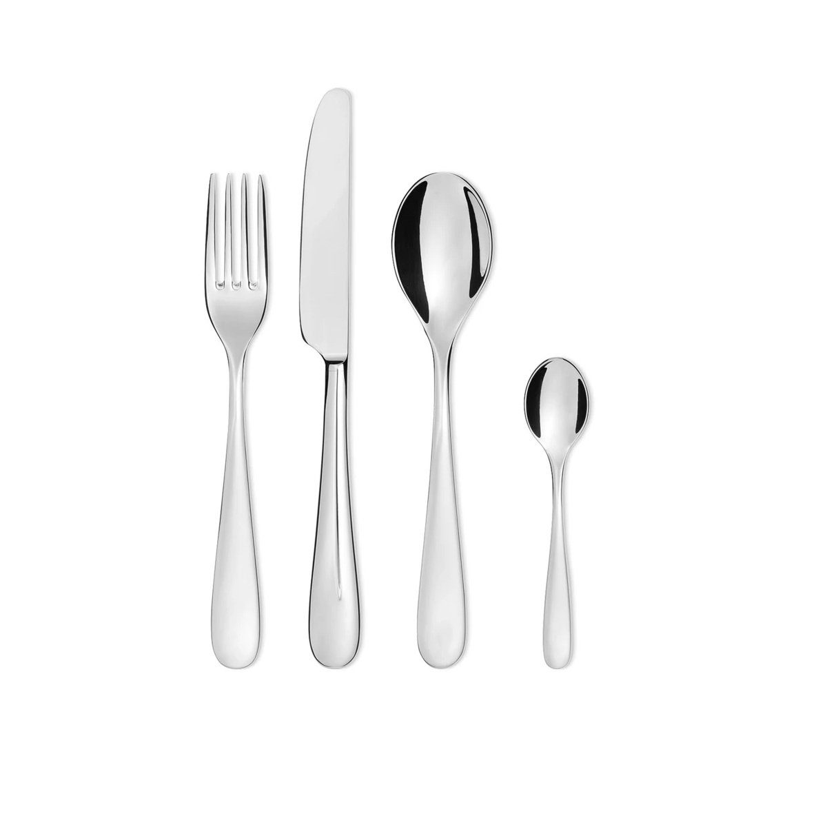 Alessi Besteck-Set Besteckset NUOVO MILANO 24tlg, Edelstahl 18/10 glänzend poliert