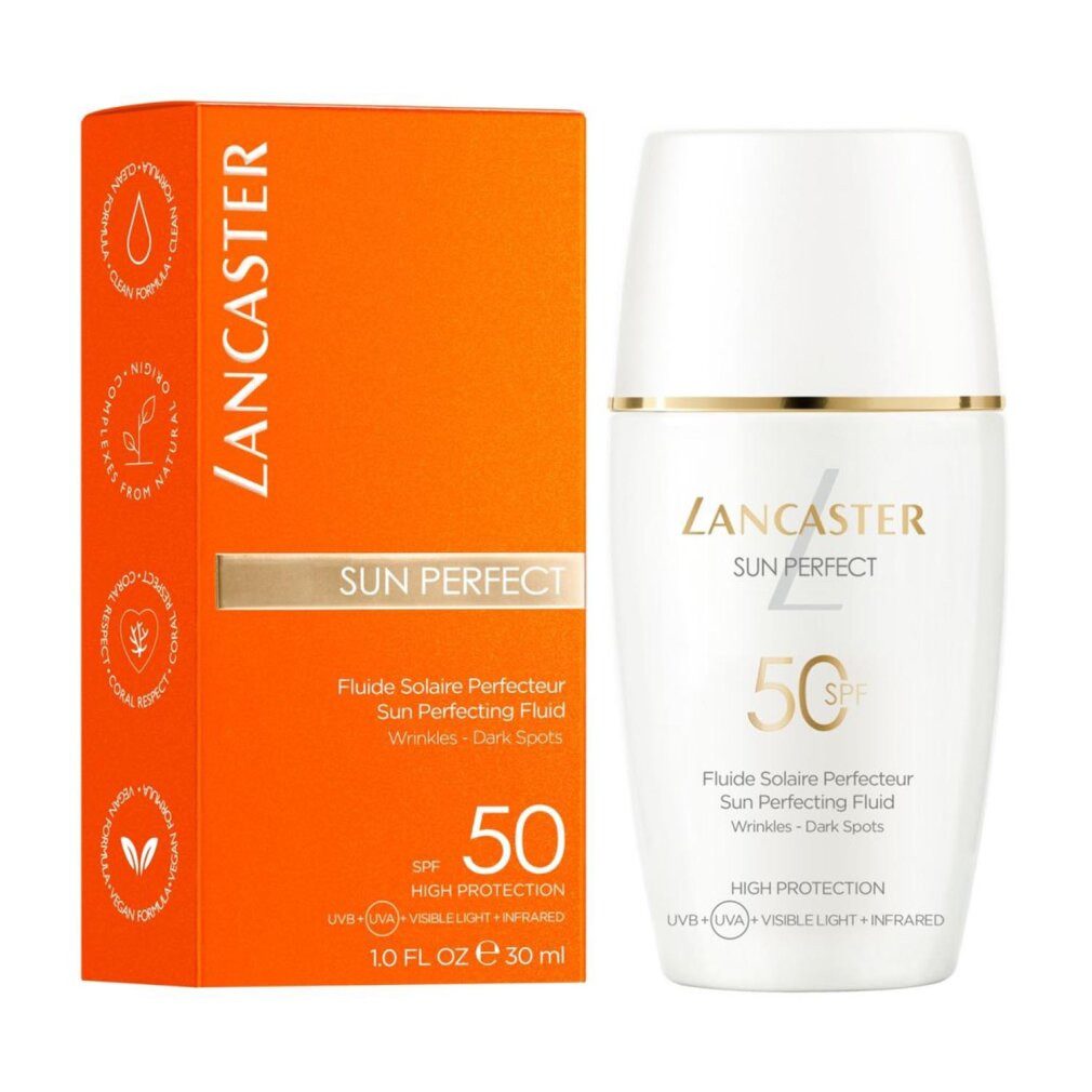 LANCASTER Sonnenschutzcreme Sun Perfect Sun Perfecting Fluid Wrinkles Dark Spots Spf50 30ml