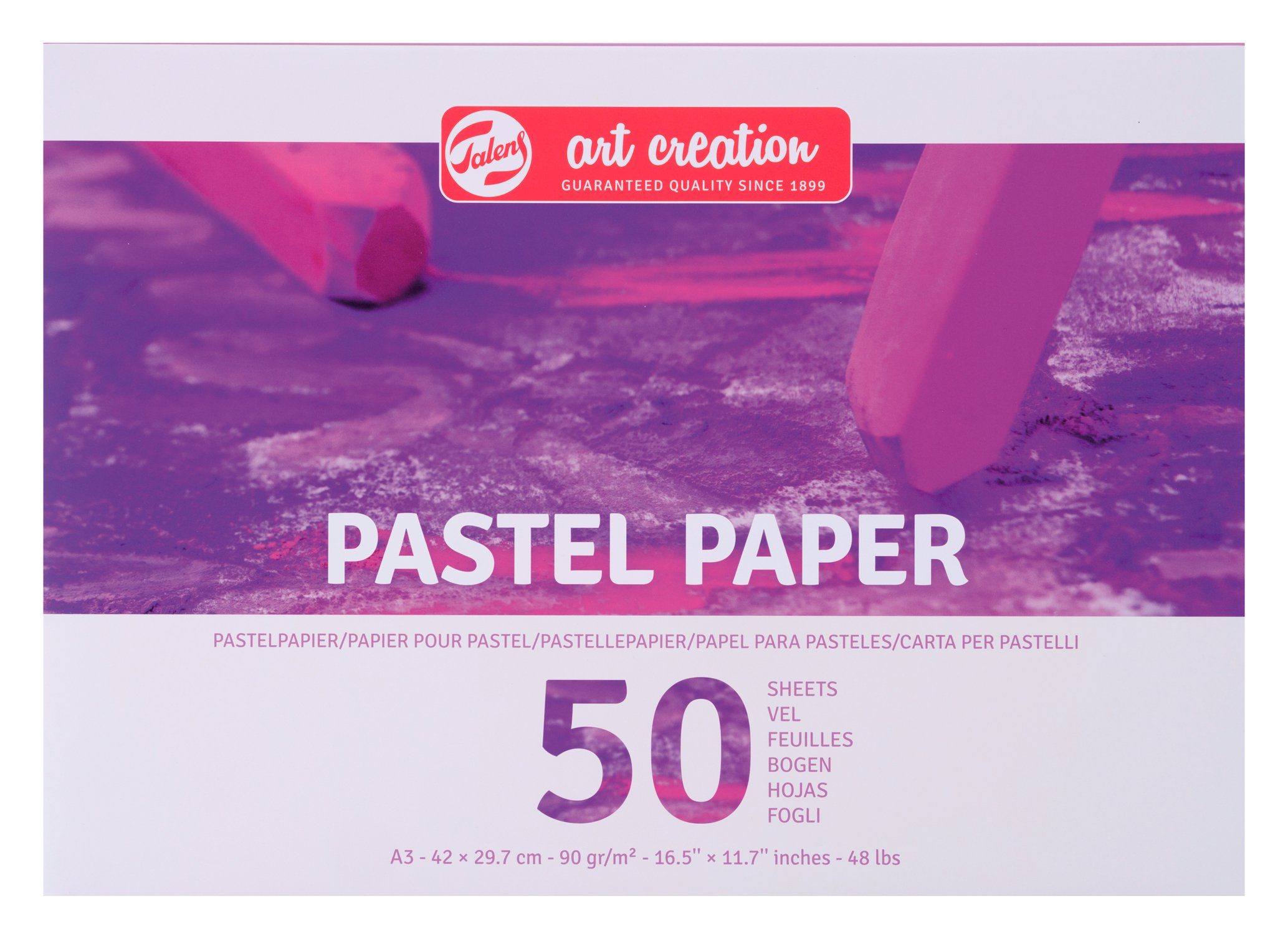 Talens Zeichenpapier Art Creation Pastellpapier, 50 Blatt