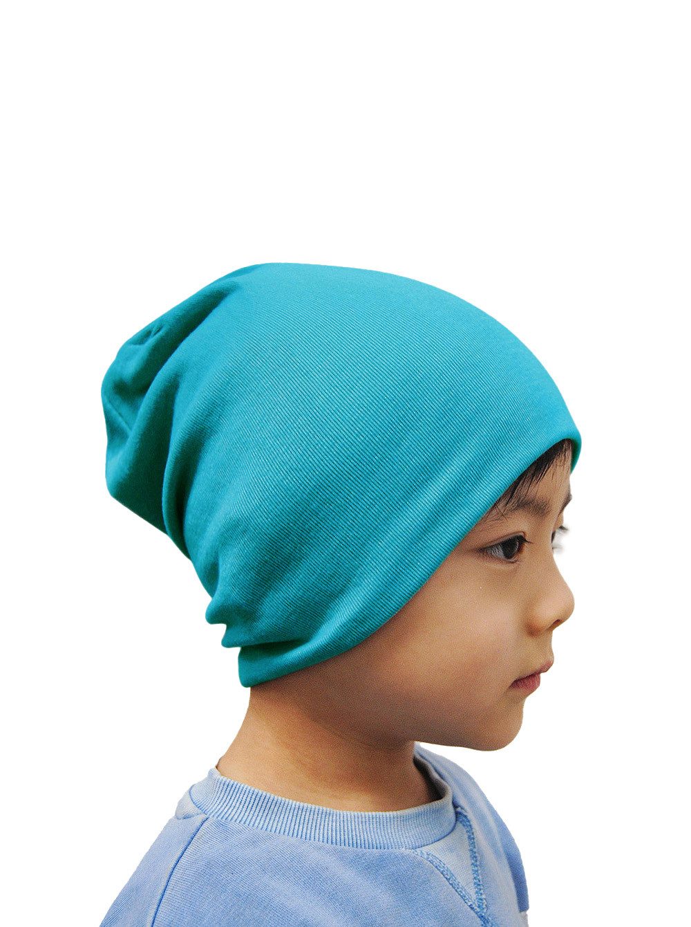 axy Beanie Kinder Slouch Beanie Long Mütze 1-5 Jahren Mütze für Jungen Mädchen Kleinkind Unisex Unifarbe