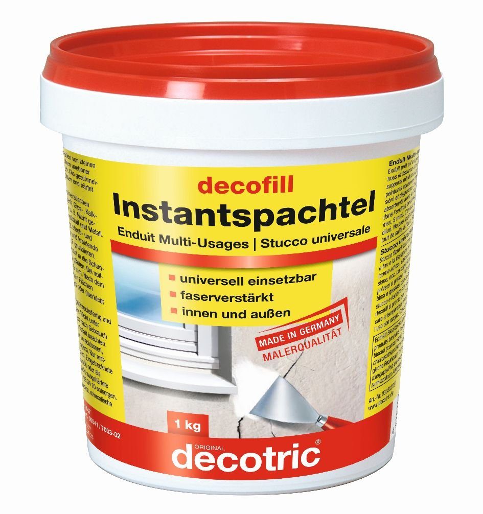 decotric® Spachtelmasse Decotric Decofill Instantspachtel 1 kg