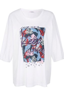 MIAMODA Rundhalsshirt T-Shirt Druck 3/4-Ärmel
