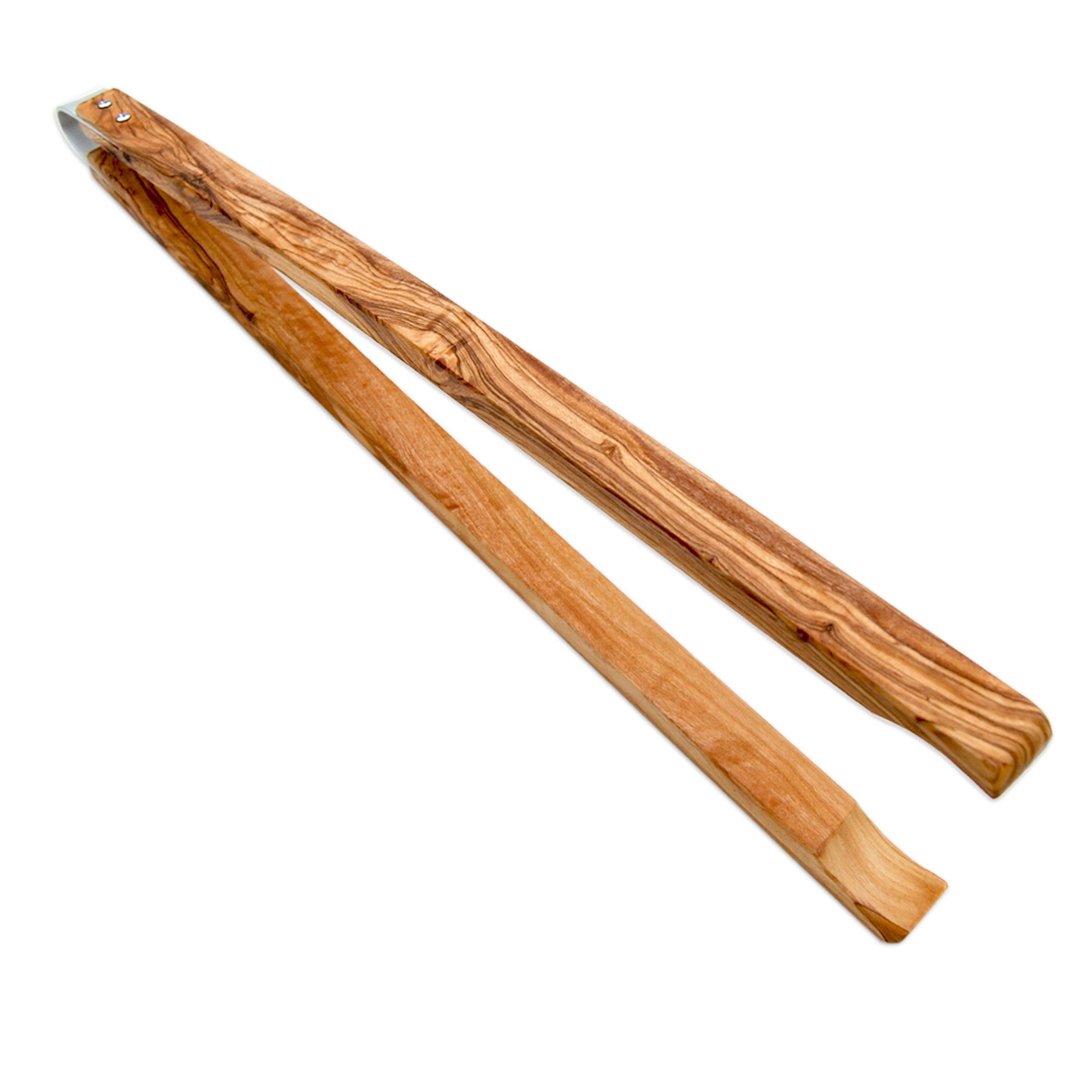 Grillzange Grillzange aus Olivenholz, 42 cm lang