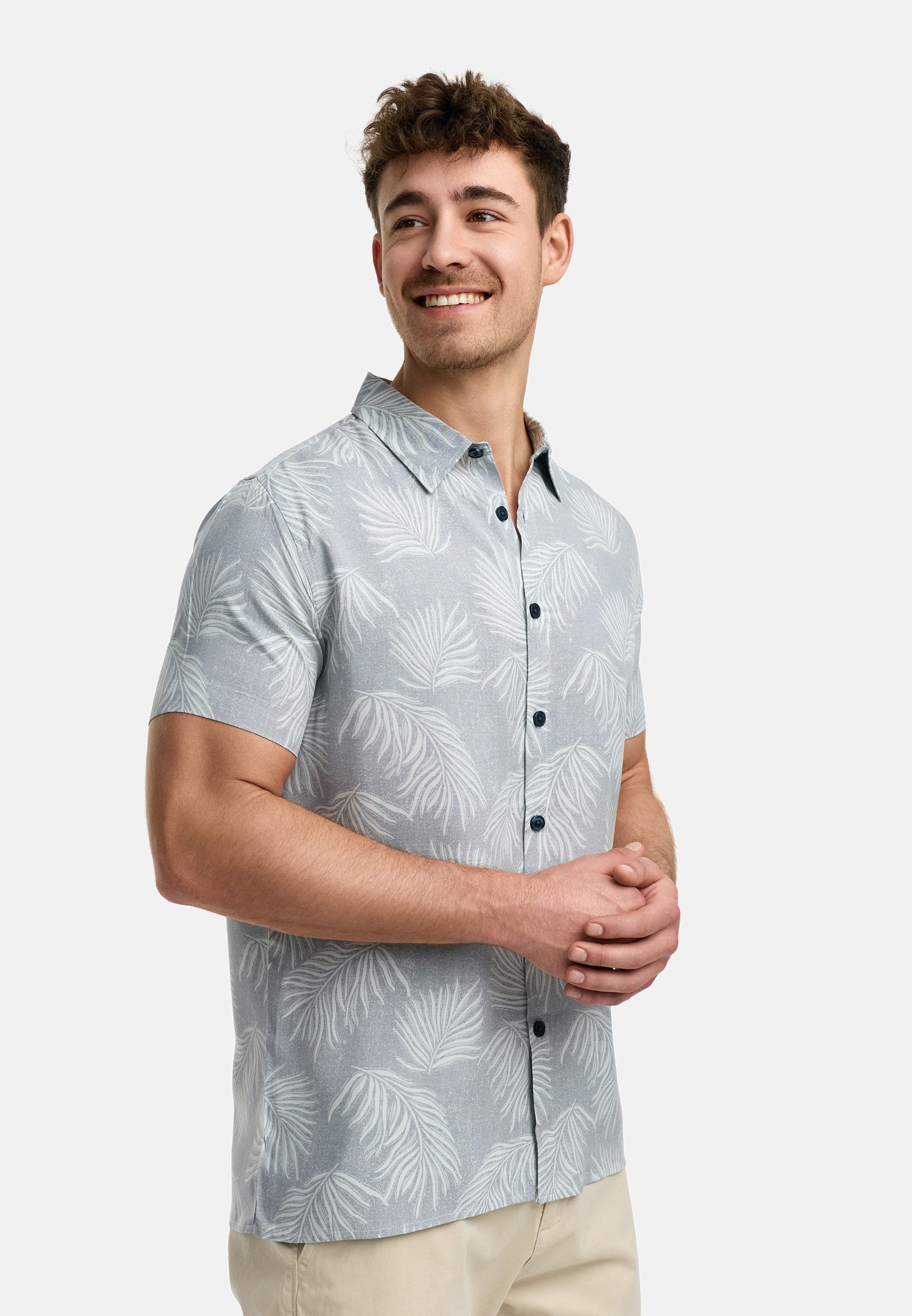 Indicode Kurzarmhemd Herren INMilky Herrenhemd Kurzarm aus angenehm kühlend günstig online kaufen