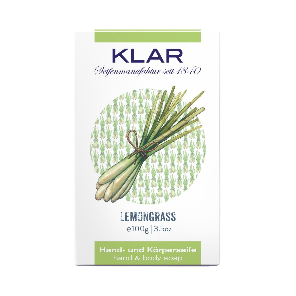 Klar Seife Handseife Lemongrasseife 100 g