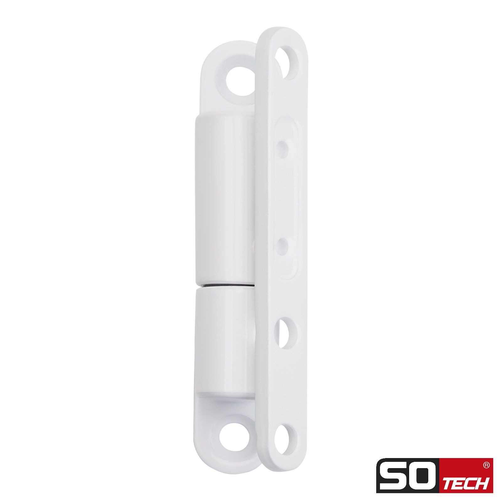 SO-TECH® Türbeschlag Renovierband Türband 15 x 83 mm Scharnier aus Stahl (1 St), für Innentüren zum Aufschrauben, weiß, 1 Stück – Bild 3 von 5