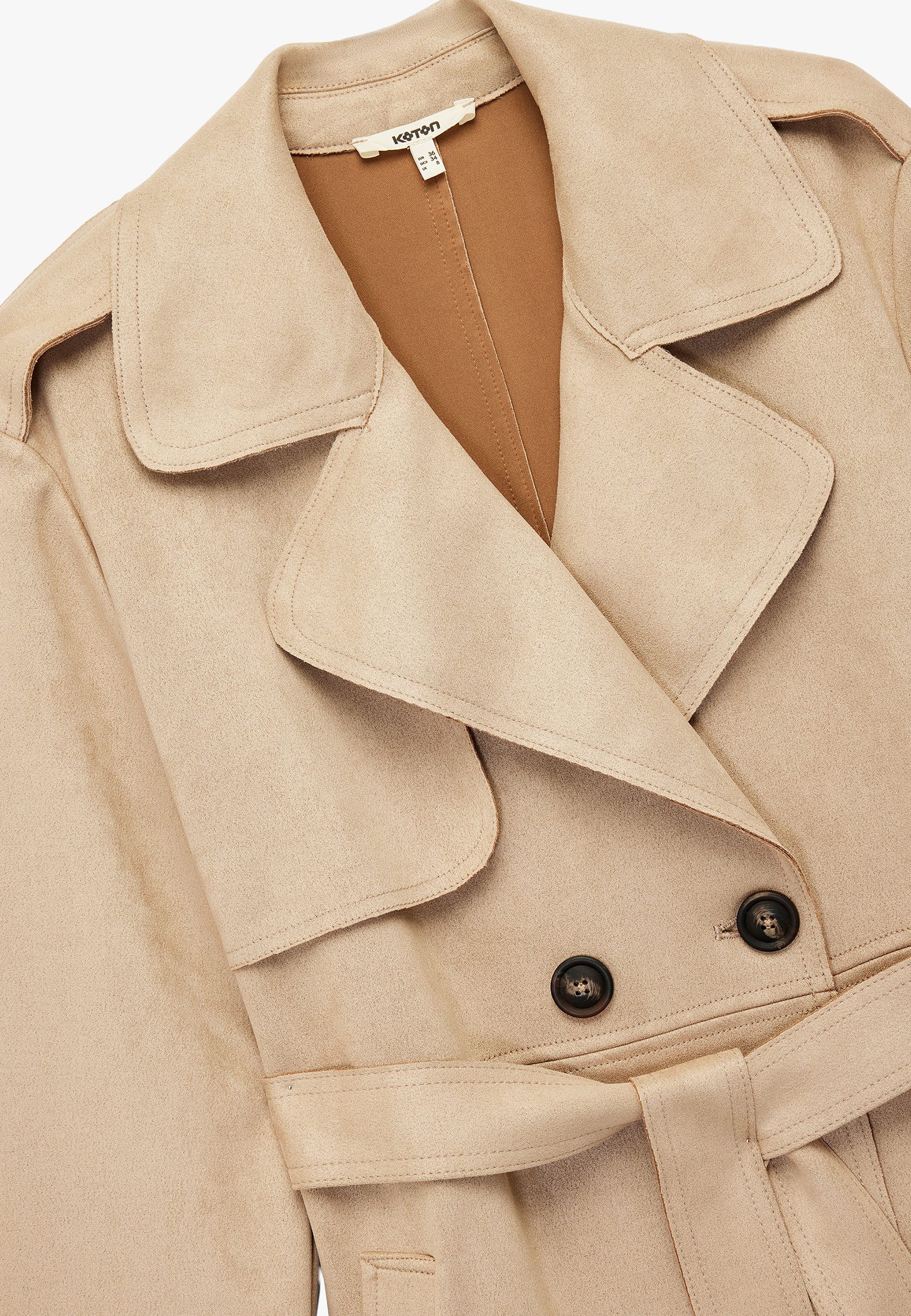 Koton Trenchcoat Regular Mit Bauchgurt Trenchcoat