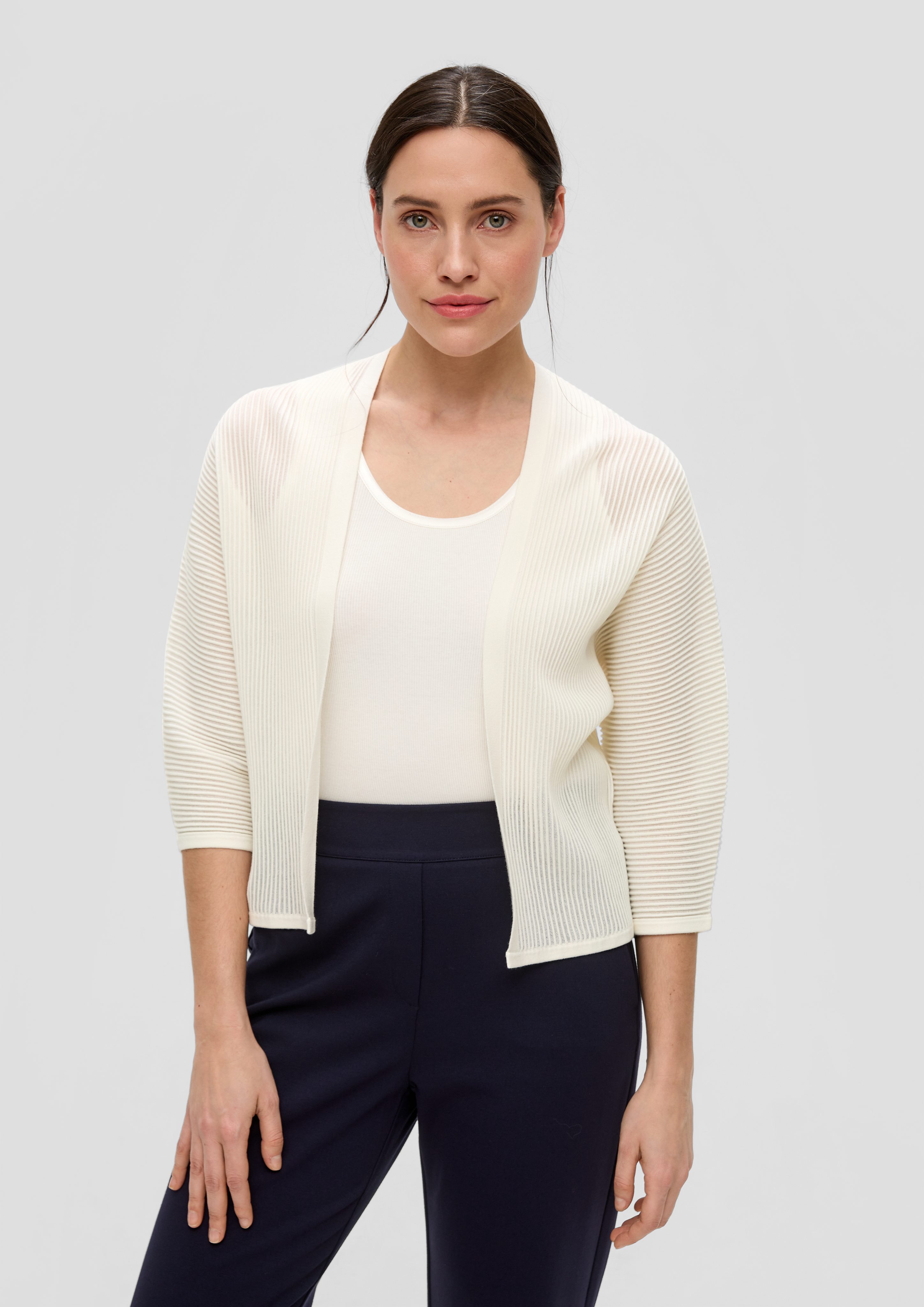 s.Oliver BLACK LABEL Strickjacke Strickjacke mit günstig online kaufen