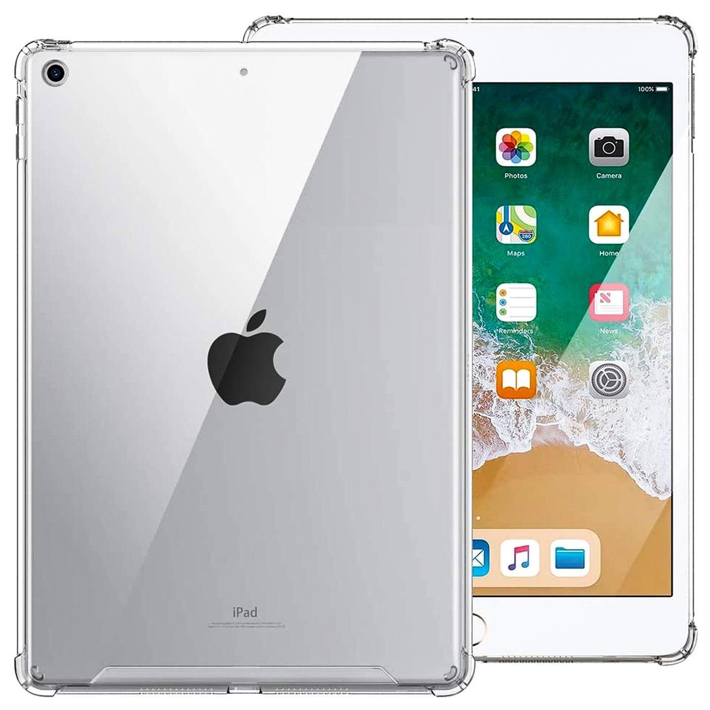 CoolGadget Tablet-Hülle Ultraleichte Schutzhülle für iPad 9.7 2017/2018  24,6 cm (9,7 Zoll), Kantenschutz Slim Case für Apple iPad 9.7 5./6. Gen.  Tablet Hülle