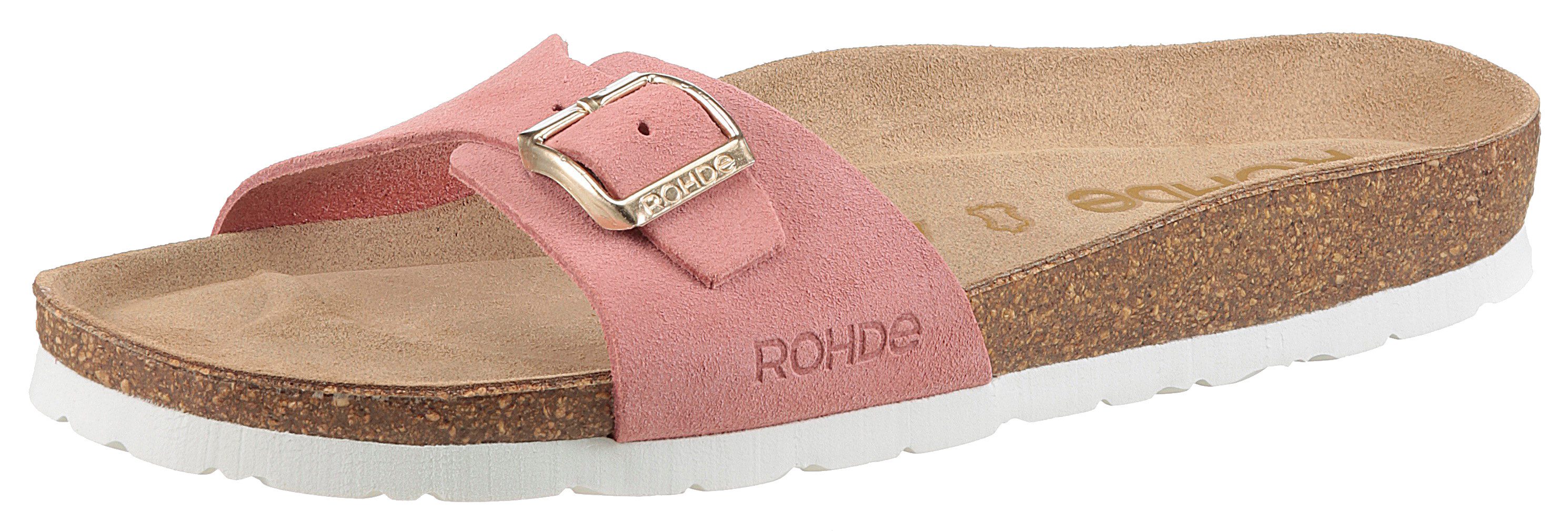 Rohde Pantolette, Keilabsatz, Sommerschuh, Schlappen mit vorgeformtem Softf günstig online kaufen