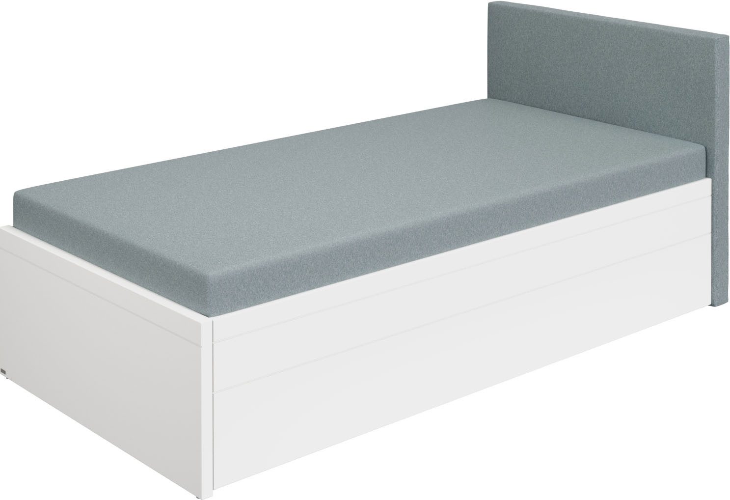 PAIDI Jugendbett FLYNN in verschiedenen Ausführungen, Ausziehbett mit 2 Liegeflächen, Gästebett, Metallgestell inkl. Lattenroste, 2-in-1 Funktionsbett