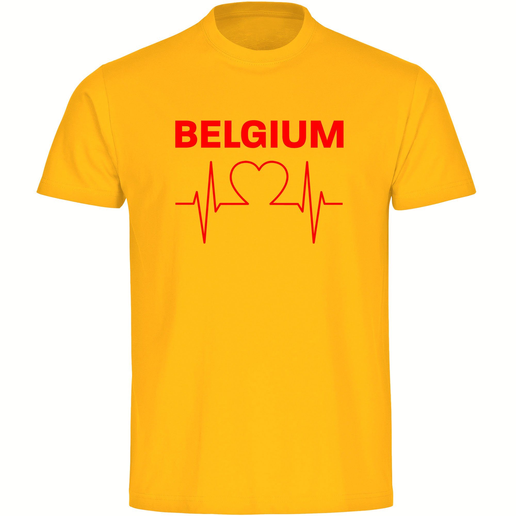 multifanshop T-Shirt Kinder Belgium - Herzschlag - Boy Girl