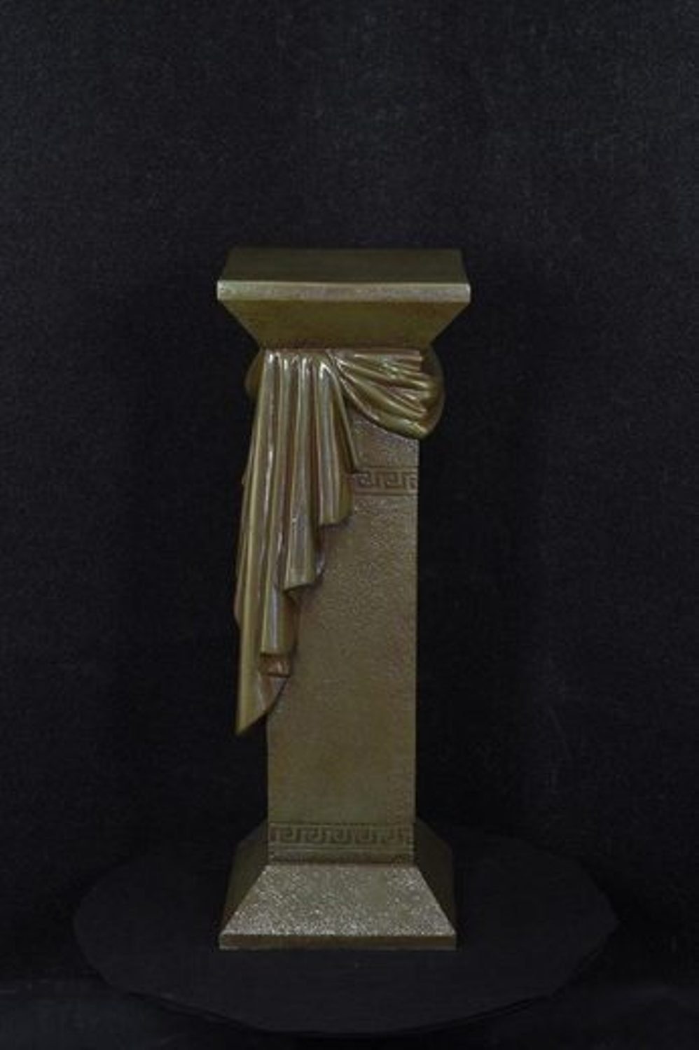 JVmoebel Skulptur Medusa Dekoration Marmor Braun Römische Säulen Skulptur Deko Säule Figur