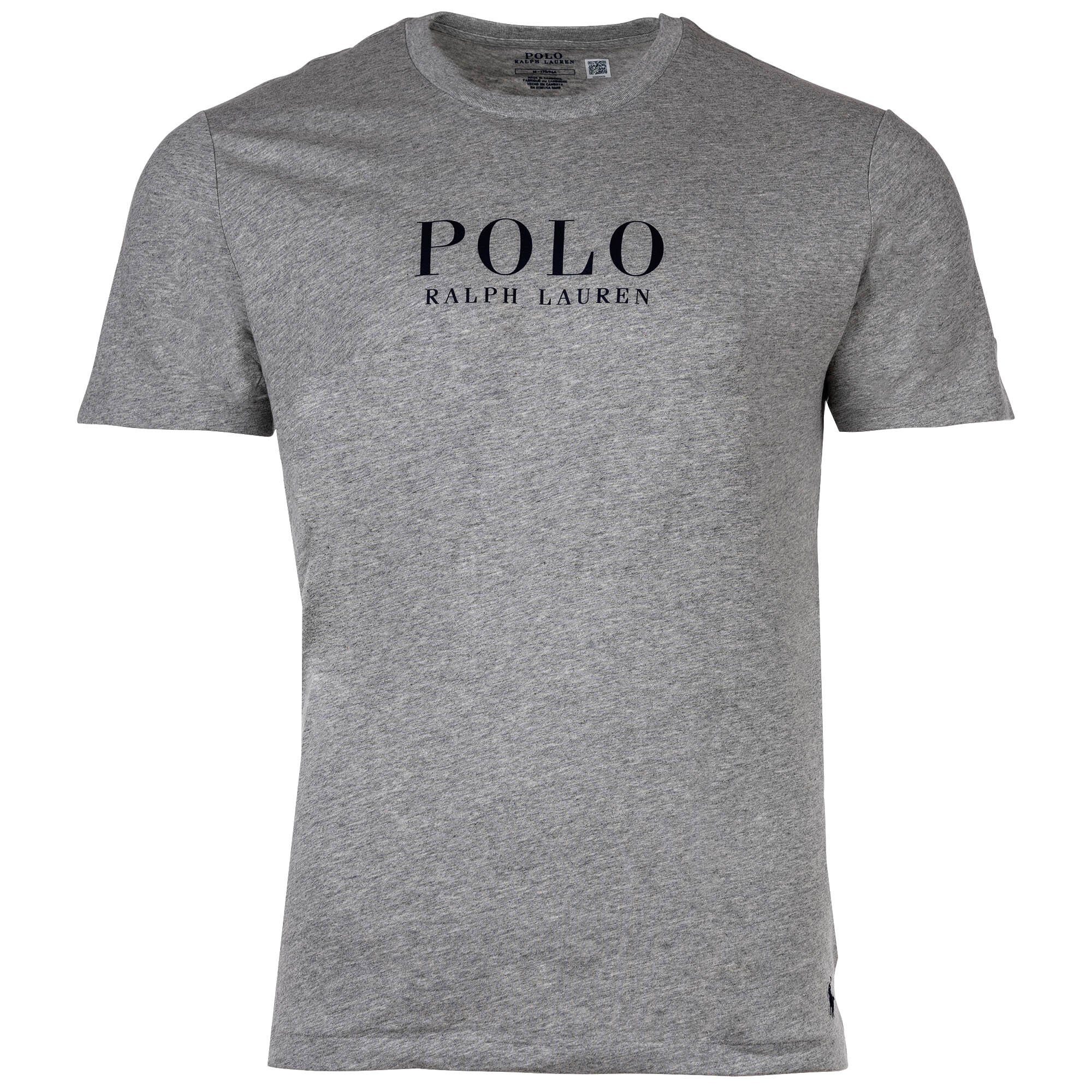 Polo Ralph Lauren T-Shirt Herren T-Shirt - CREW-SLEEP TOP, Schlafshirt Grau
