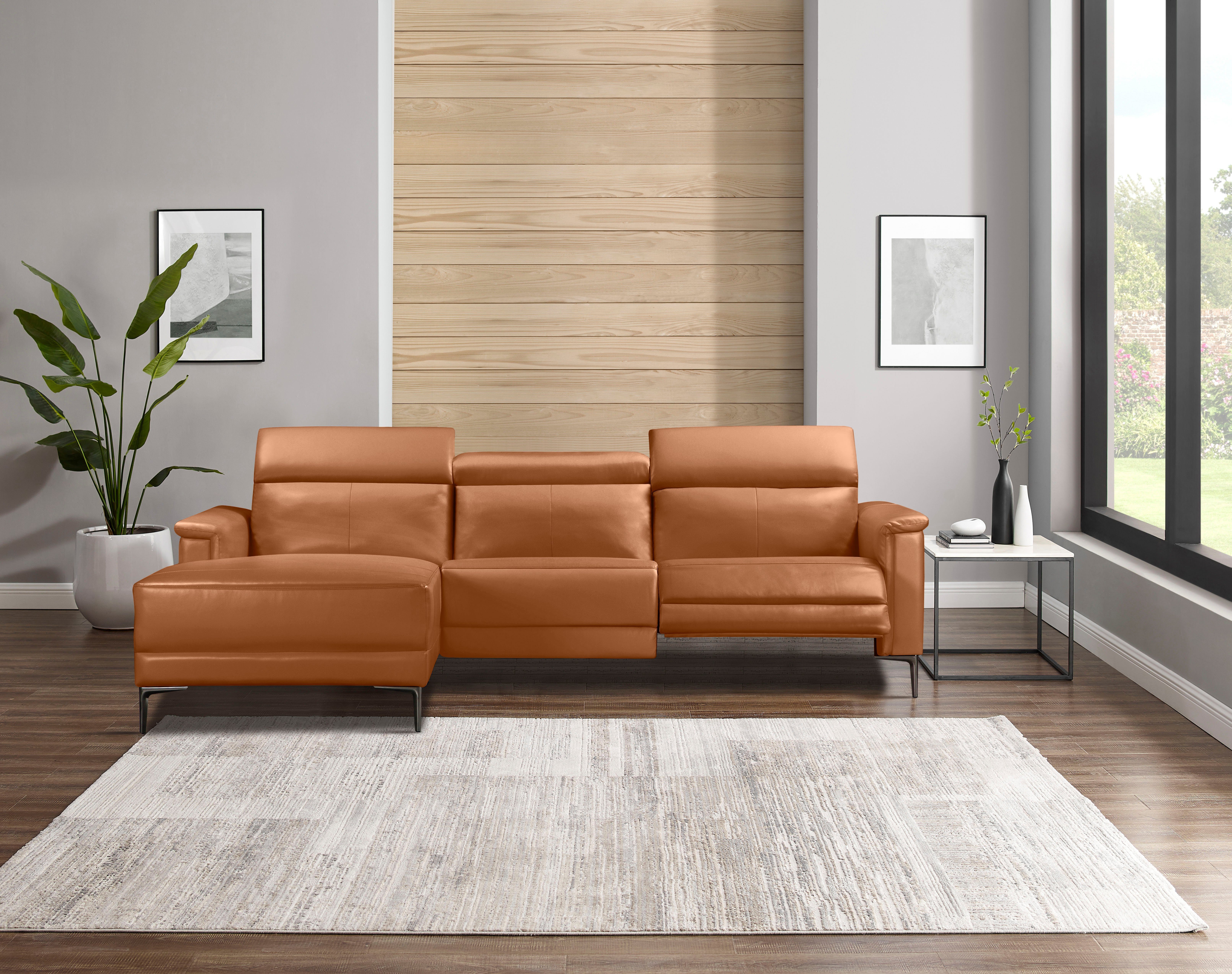 OTTO home Ecksofa LUND, L-Form, 261cm, man. o. elektr. Relaxfunktion (mit USB-A), und Kopfteilverstellung
