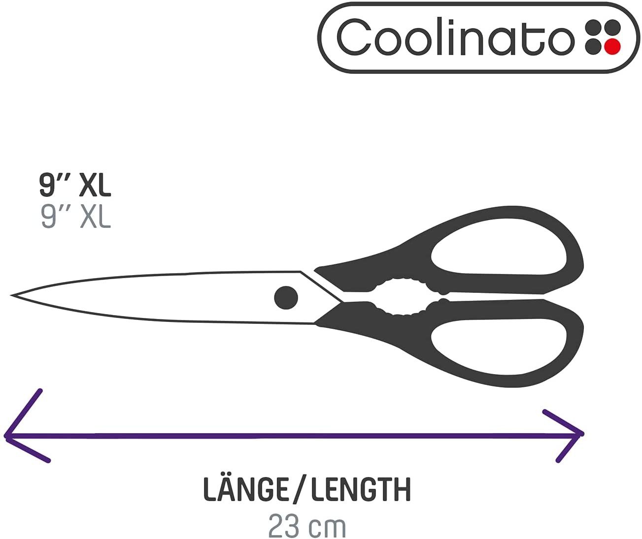Coolinato Haushaltsschere XL Vielzweckschere 23cm, (1-tlg) – Bild 5 von 5