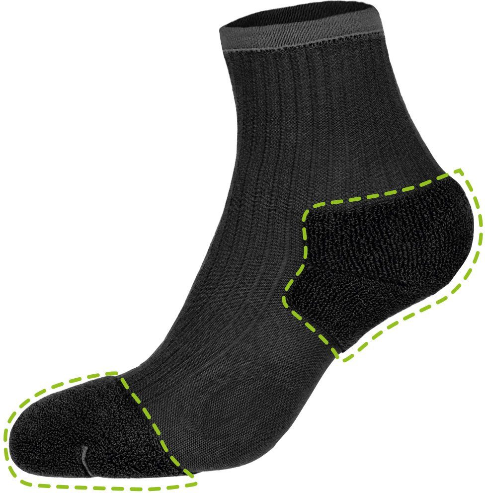 Socken Füße Fußgut (2-Paar) Diabetikersocken Sensitiv für empfindliche schwarz