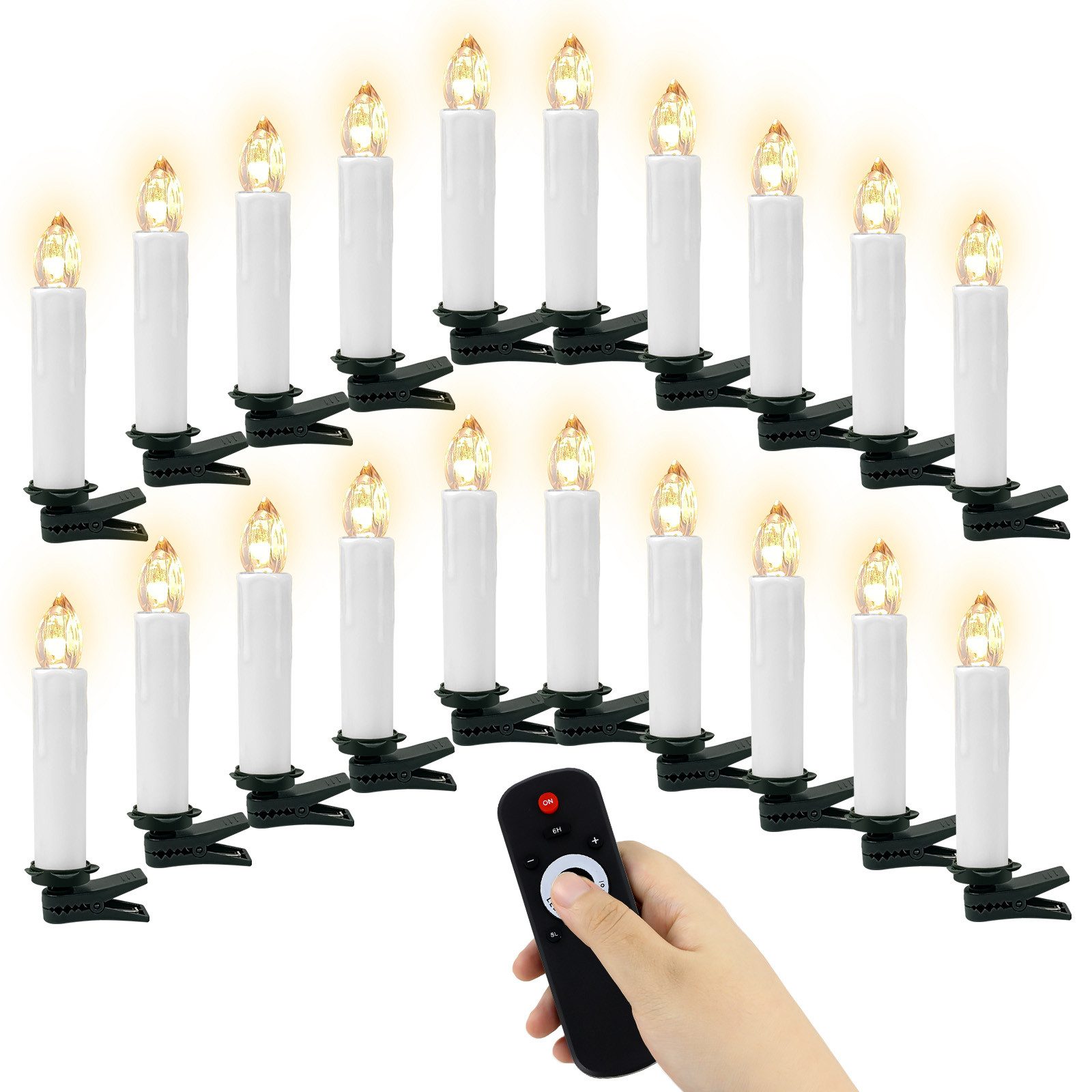 Gotoll LED-Kerze CH050_WE 10-50 set Mit günstig online kaufen