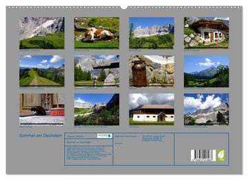 CALVENDO Wandkalender Sommer am Dachstein (Premium, hochwertiger DIN A2 Wandkalender 2023, Kunstdruck in Hochglanz)