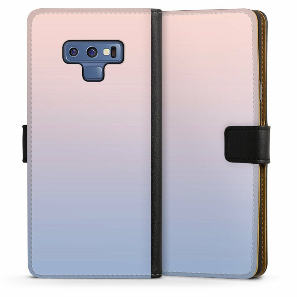 DeinDesign Handyhülle zweifarbig Pastell Farbverlauf Dawn, Samsung Galaxy Note 9 Hülle Handy Flip Case Wallet Cover