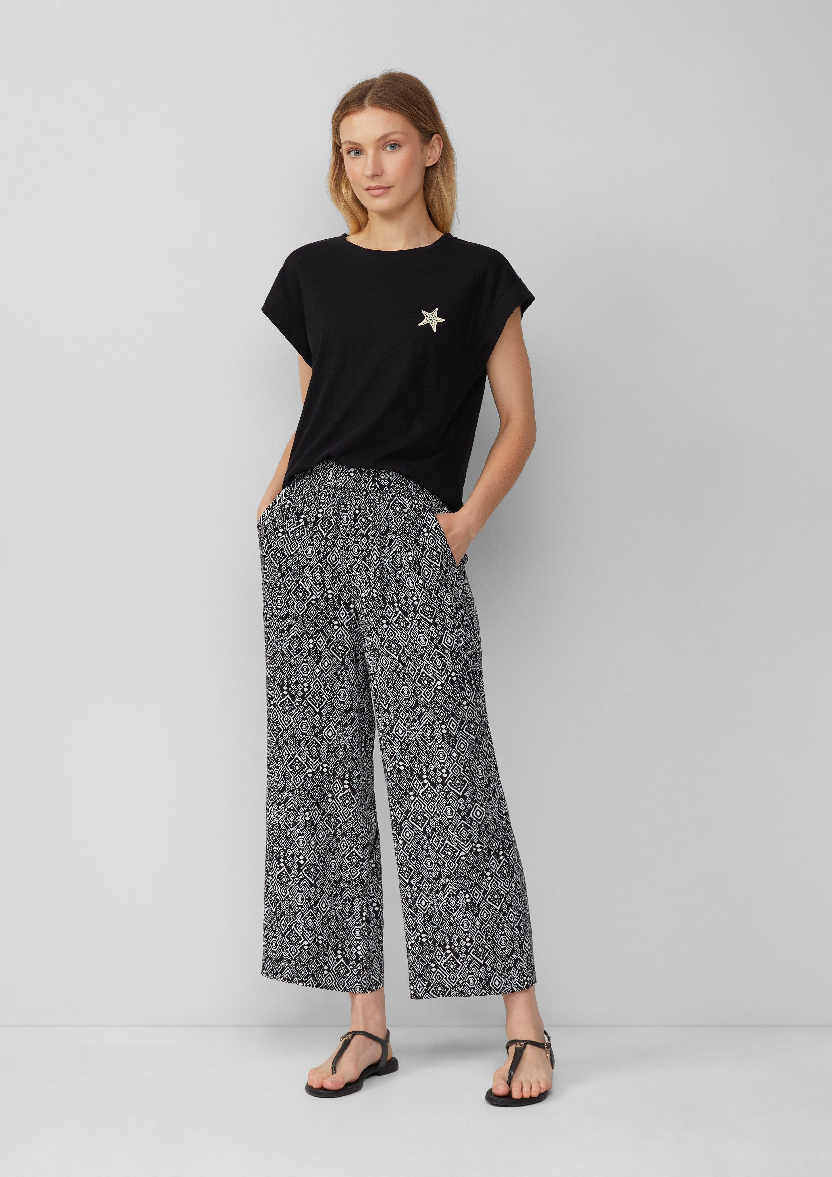 s.Oliver 3/4-Hose Culotte aus Viskose mit günstig online kaufen