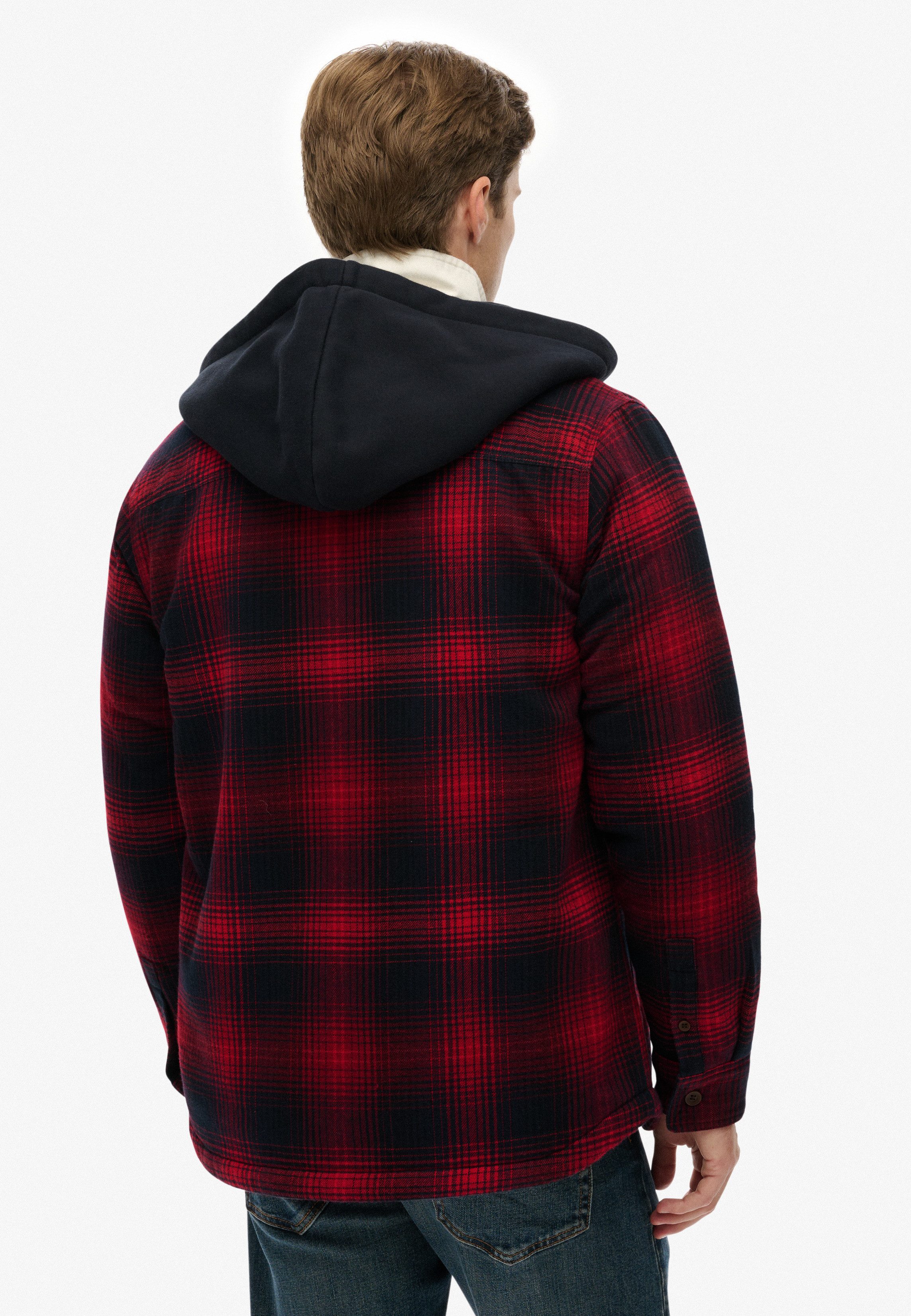 Superdry Langarmhemd SURPLUS HOODED CHECK SHIRT günstig online kaufen