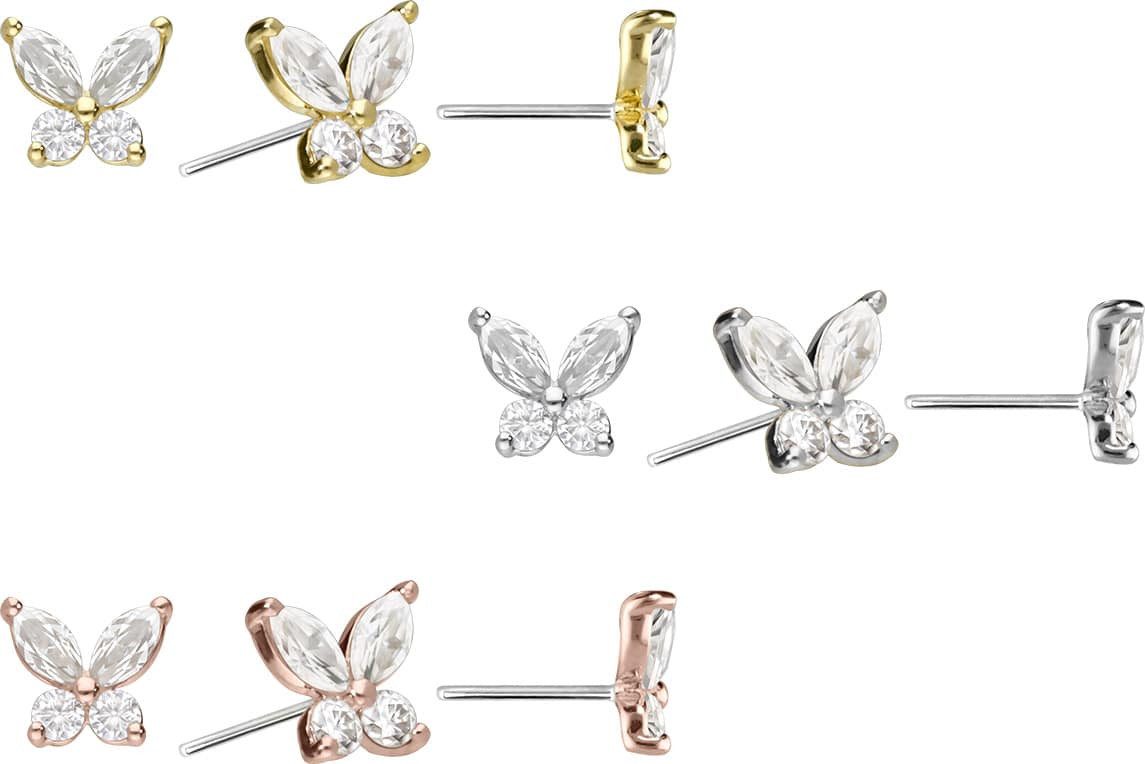 PIERCINGLINE Piercing-Set 14 Karat Gold Aufsatz günstig online kaufen