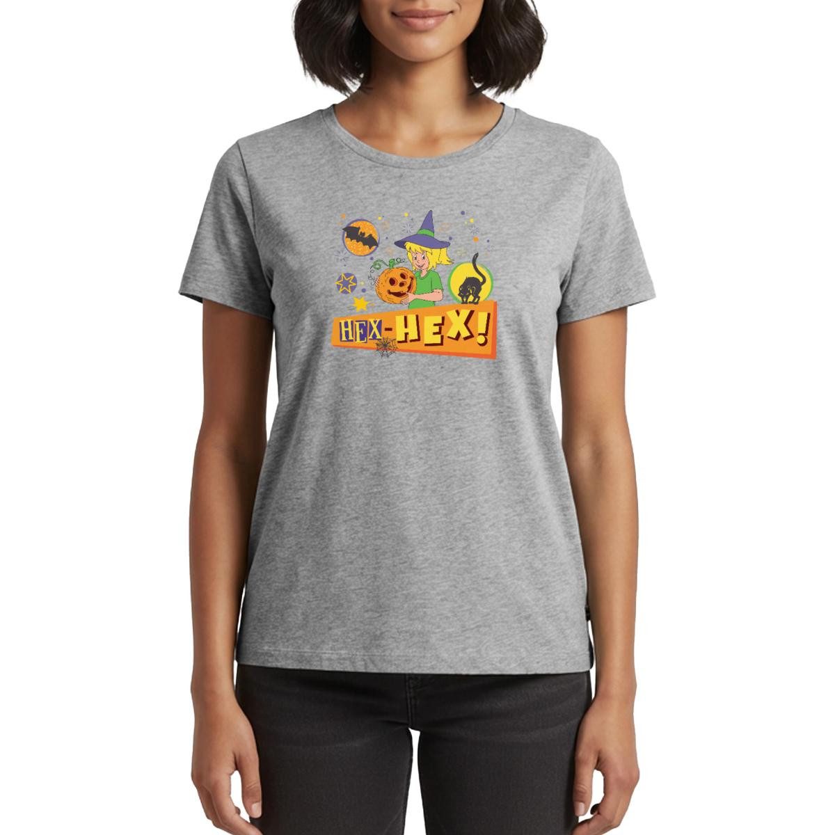 Spreadshirt T-Shirt Bibi Blocksberg Halloween Hex-Hex! Mit Bibi Frauen Premium T-Shirt (1-tlg) Fällt klein aus. Wir empfehlen, eine Größe größer zu bestellen.