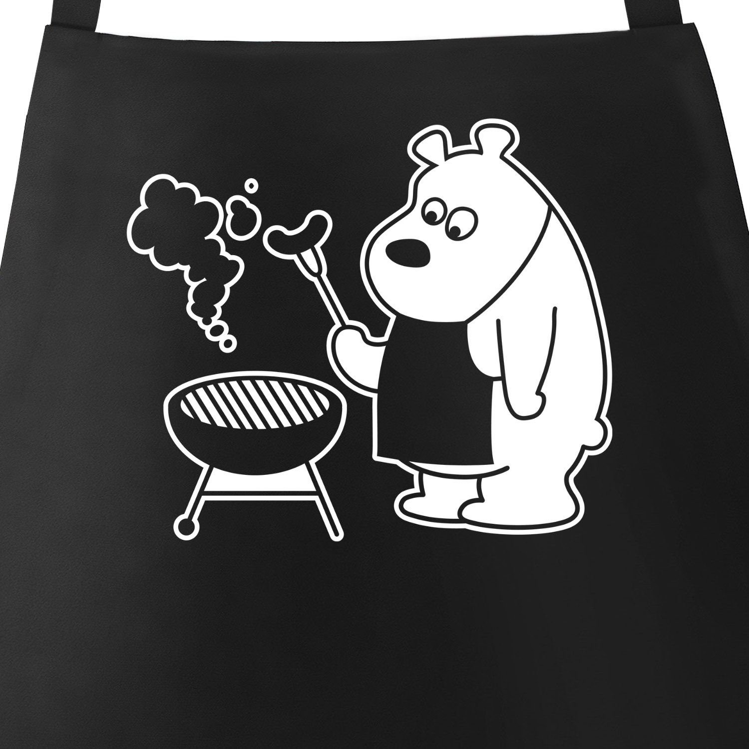 MoonWorks Grillschürze Grill-Schürze für Männer mit grillendem Bär - Bear G günstig online kaufen