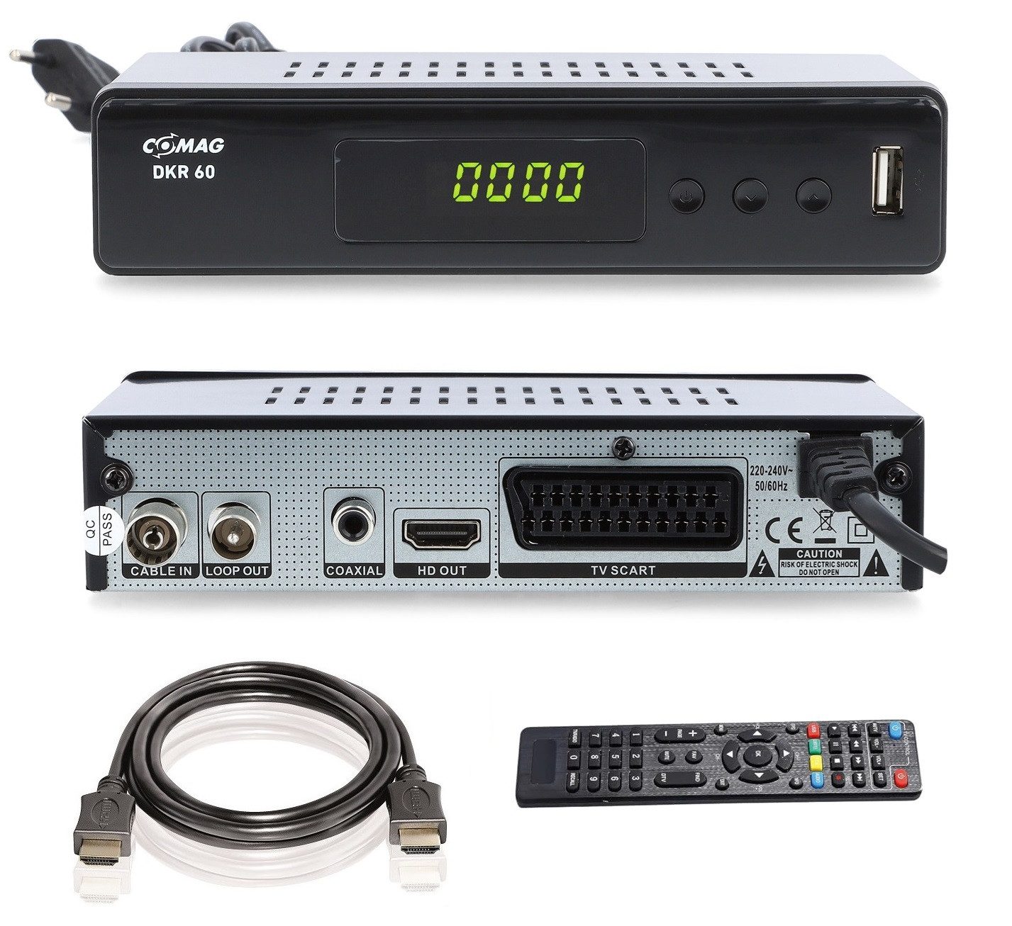 Comag COMAG DKR 60 HD digitaler Full HD Kabel-Receiver (PVR Ready, HDTV, Kabel-Receiver