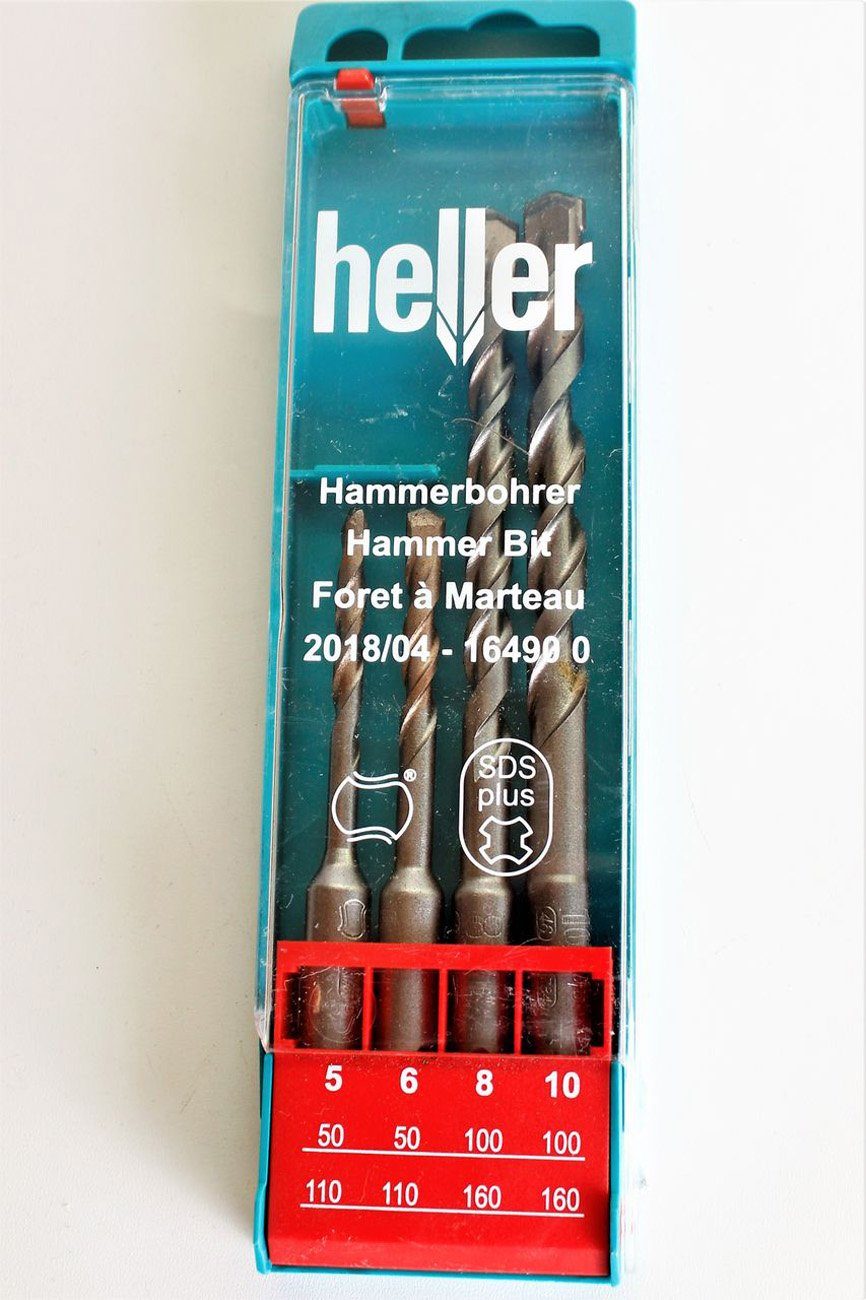 Heller Hammerbohrer HELLER 4tlg. Hammerbohrer-Set 5,6,8,10mm SDS HABO-SET Bohrer Bet…