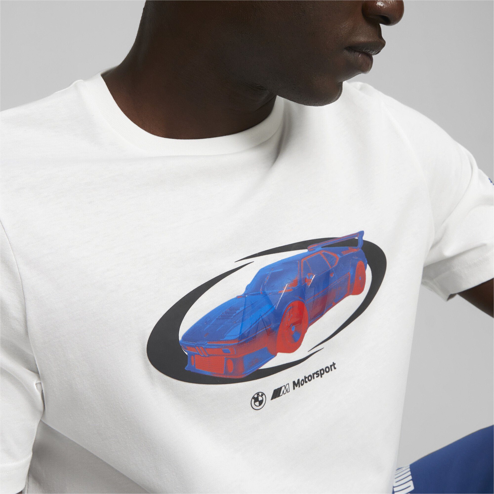T-Shirt M Statement White PUMA Motorsport Car BMW T-Shirt Herren