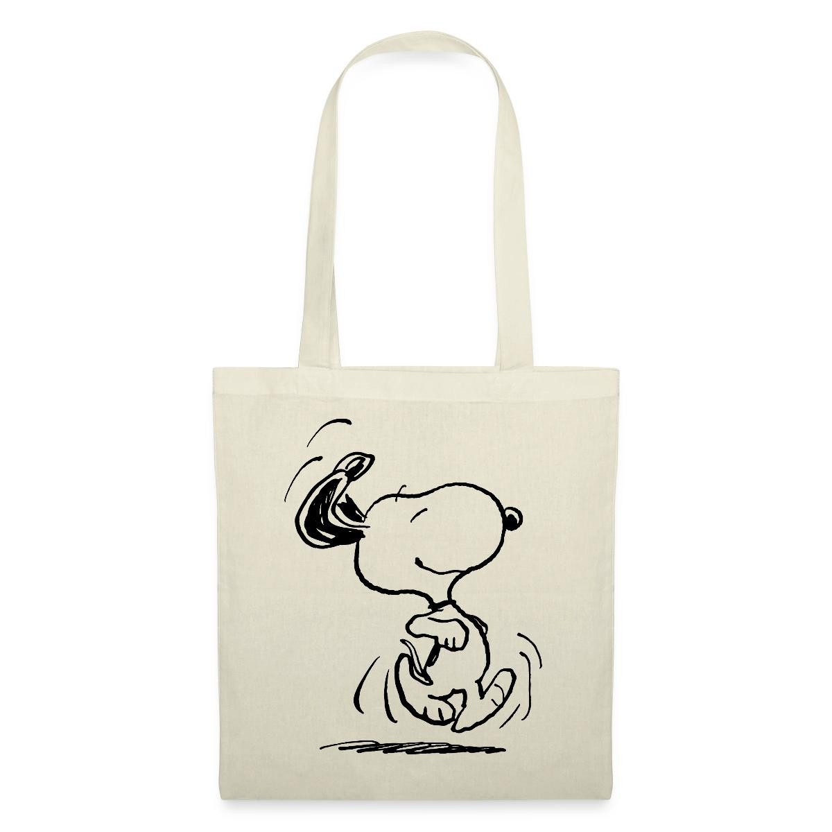 Henkeltasche Peanuts Snoopy Happy Stoffbeutel
