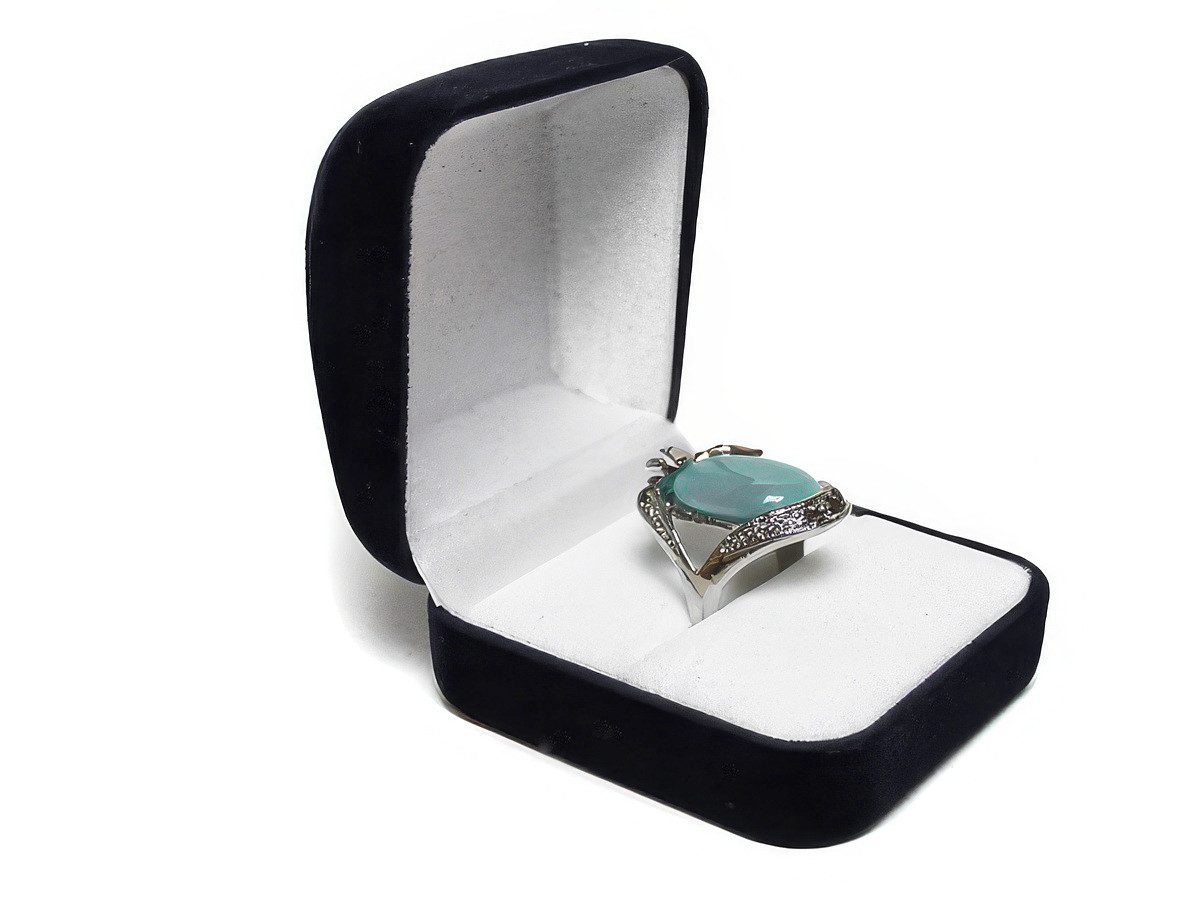 Yudu Schmucketui 2 stück Schmuckschachtel Ringetuis Ringbox Ringschachtel