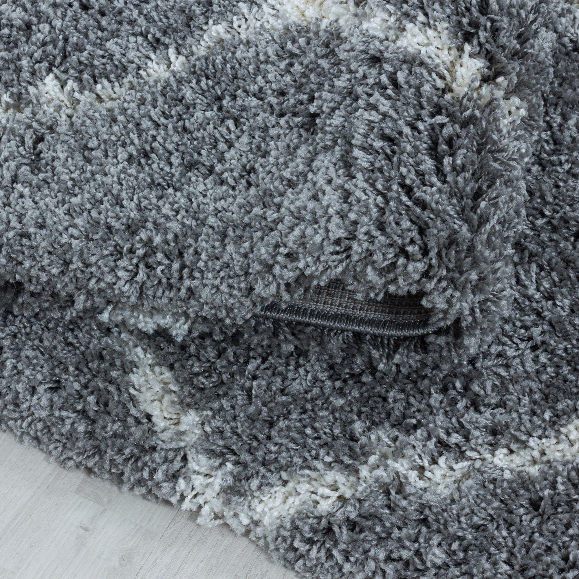 Ayyildiz Teppiche Hochflor-Teppich ALVOR 3401, rund, Höhe: 50 mm, Shaggy, Langflor, pflegeleicht, Wohnzimmer – Bild 2 von 5