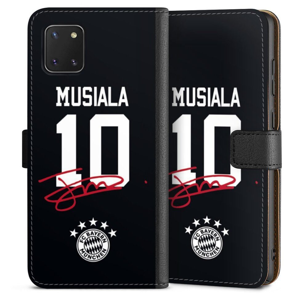 DeinDesign Handyhülle FC Bayern München Jamal Musiala FCB Musiala 10, Samsung Galaxy Note 10 lite Hülle Flip Case Klapphülle