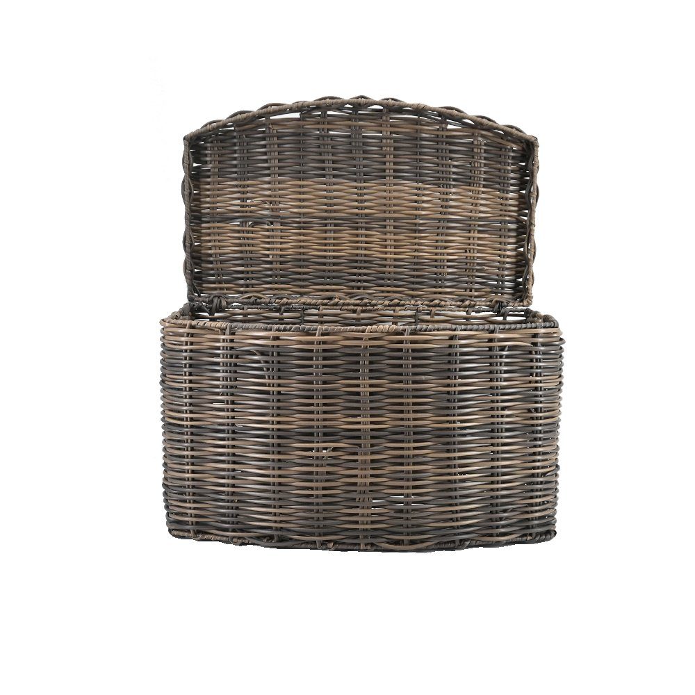 Thumbnail - dasmöbelwerk Aufbewahrungsbox Wäschekorb Aufbewahrungskorb Polyrattan braun