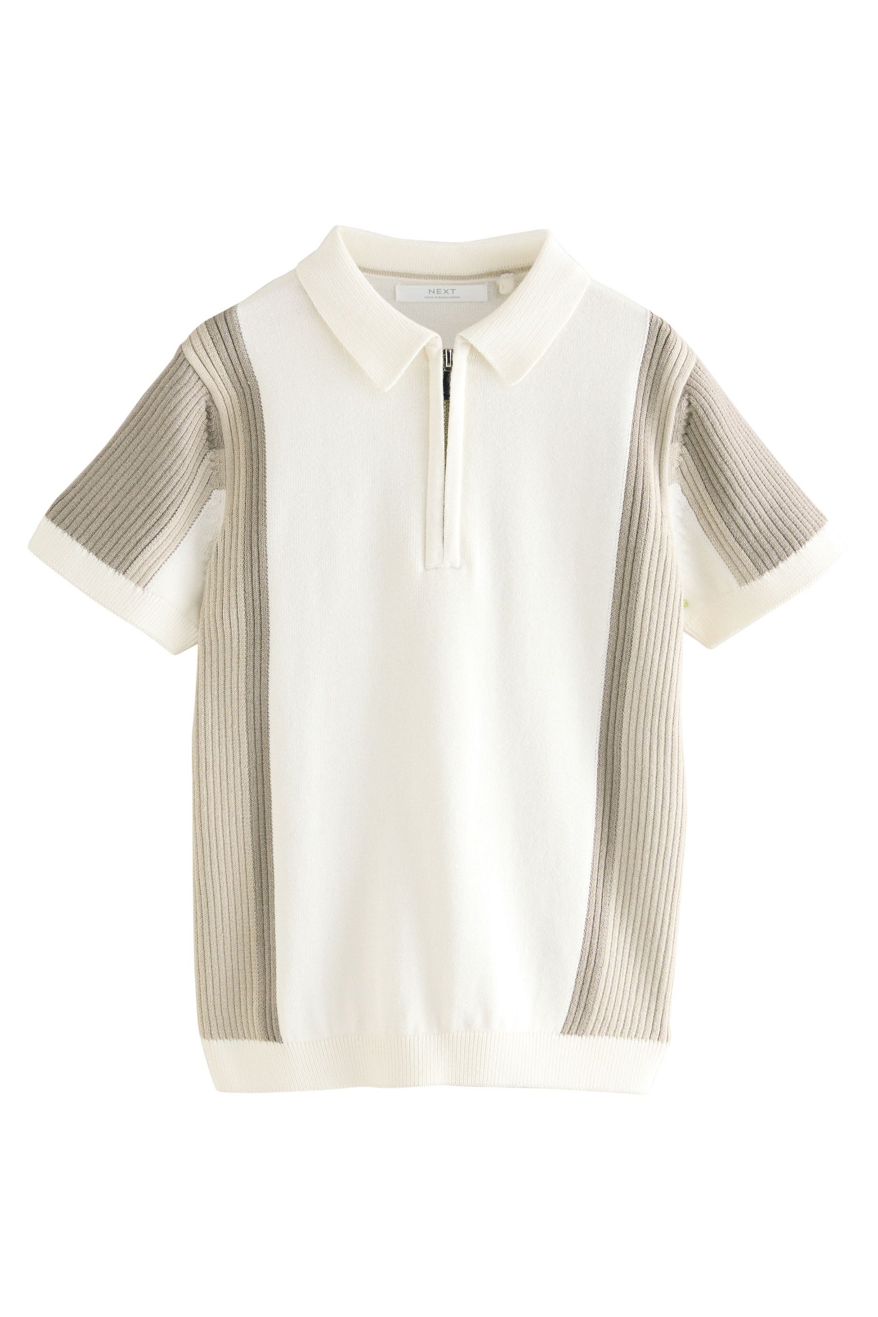 Next Polokragenpullover Strick-Poloshirt mit RV-Kragen (1-tlg) günstig online kaufen