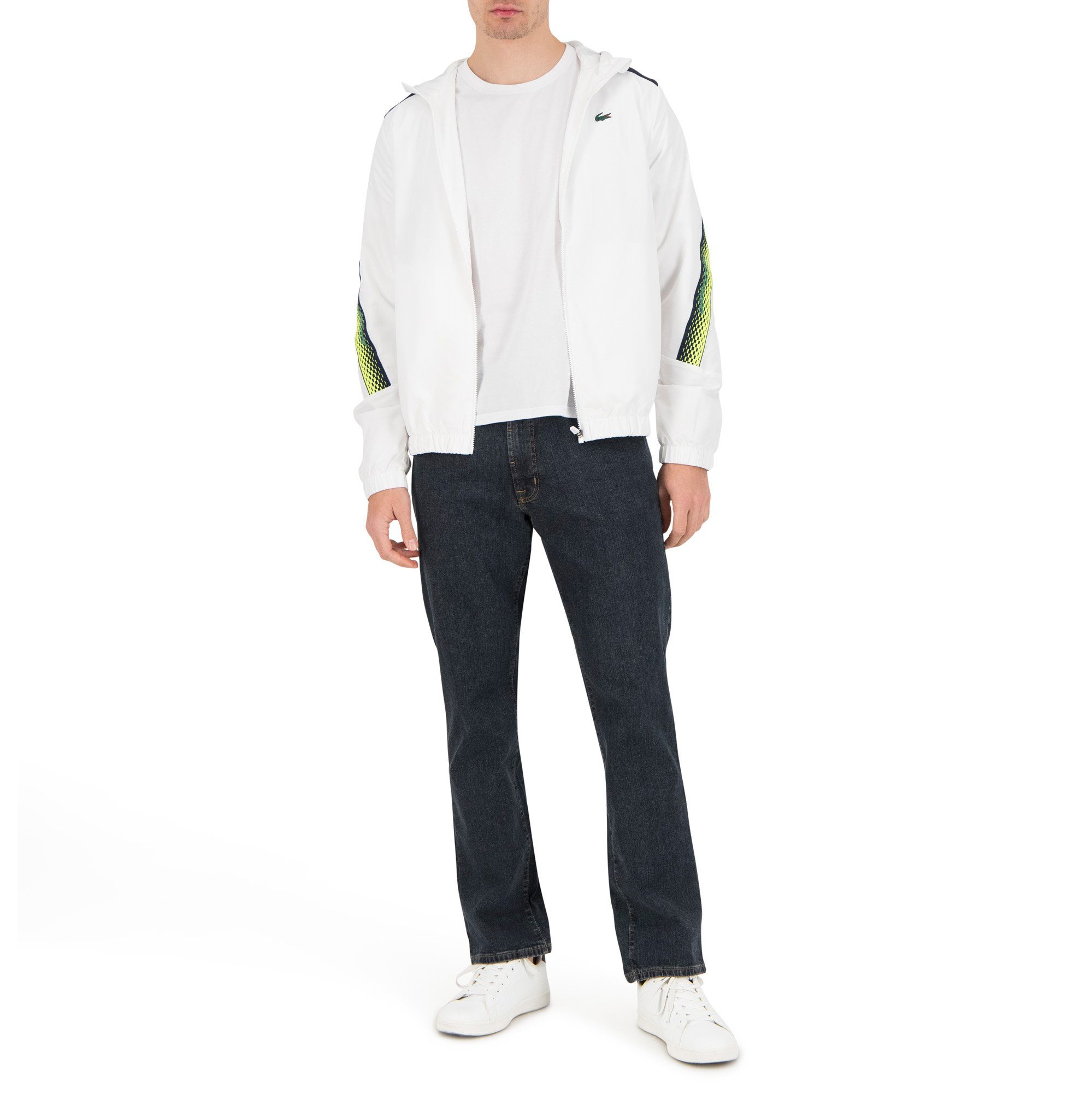 Lacoste Funktionsjacke WHITE/NAVY BLUE-ELECTRIC (X1I) YELLOW
